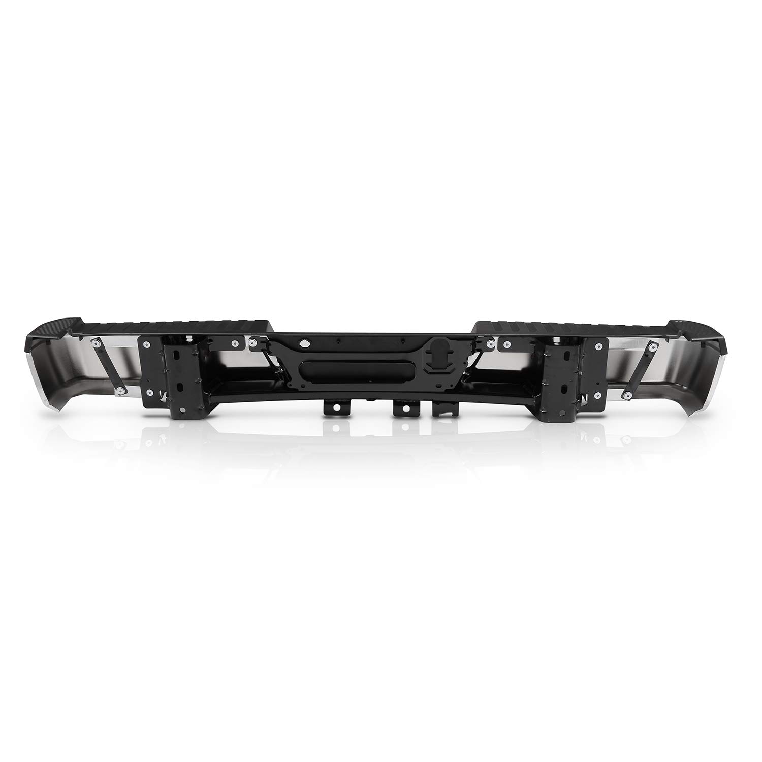 AKKON Rear Bumper with Step Pads & LED Lights Kit for 2015-2019 Ford F150 Standard/Styleside Bed - No Sensor Hole & Hitch Included | Perfect for Off-Roading, Truck Upgrades & Enhanced Vehicle Protection