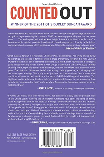 Counted Out: Same-Sex Relations and Americans' Definitions of Family - American Sociological Association's Rose Series | LGBTQ+ Studies, Sociology Research & Family Dynamics | Perfect for Academics, Researchers & Social Justice Advocates