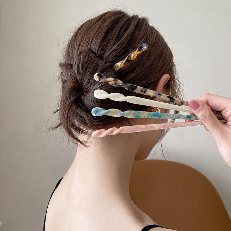 Trendy Crystal Hair Stick Set of 3 - Elegant Hair Accessories for Women, Perfect for Weddings, Parties & Everyday Styling