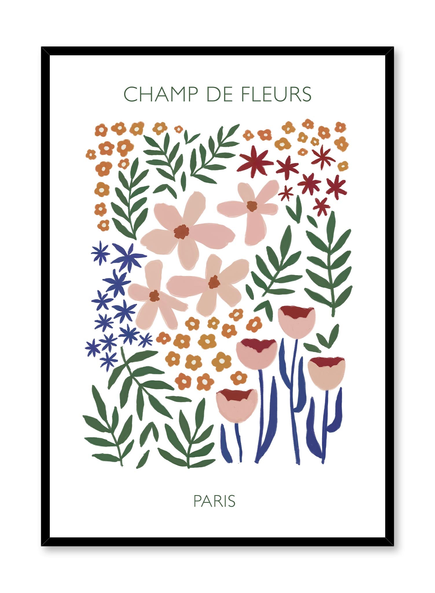 Paris Market Poster - Vintage French Market Art Print - Perfect for Home Decor, Office & Gift Giving