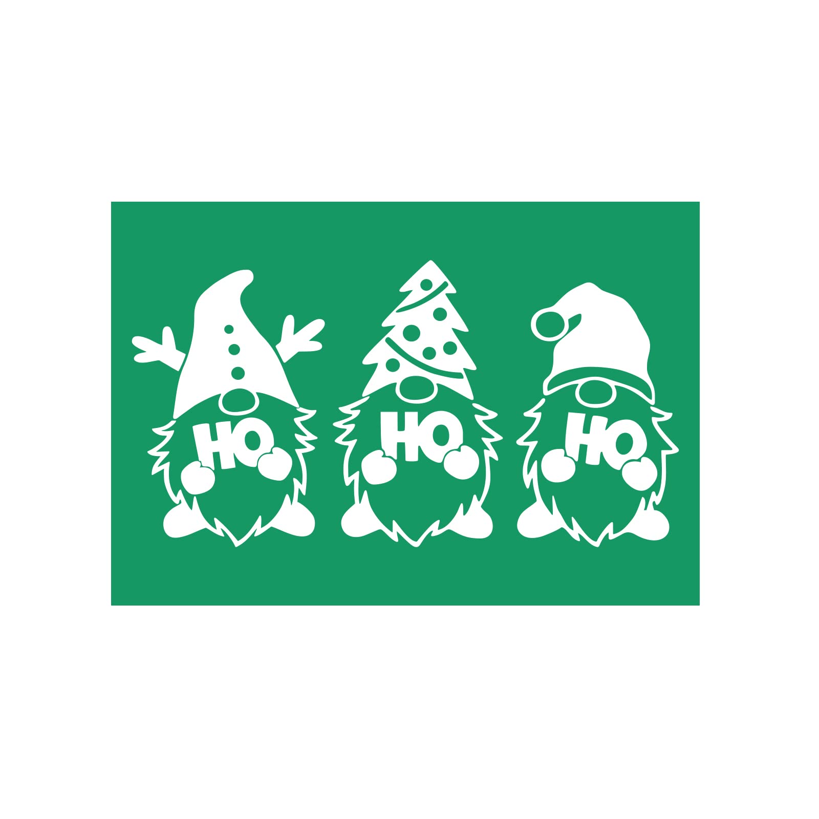HO HO HO Christmas Silk Screen Stencils - Reusable Self-Adhesive Mesh Stencils for DIY Wood Signs, Fabric Painting, Home Decor & Chalk Paste - Perfect for Holiday Crafts, Gift Wrapping & Festive Decorations