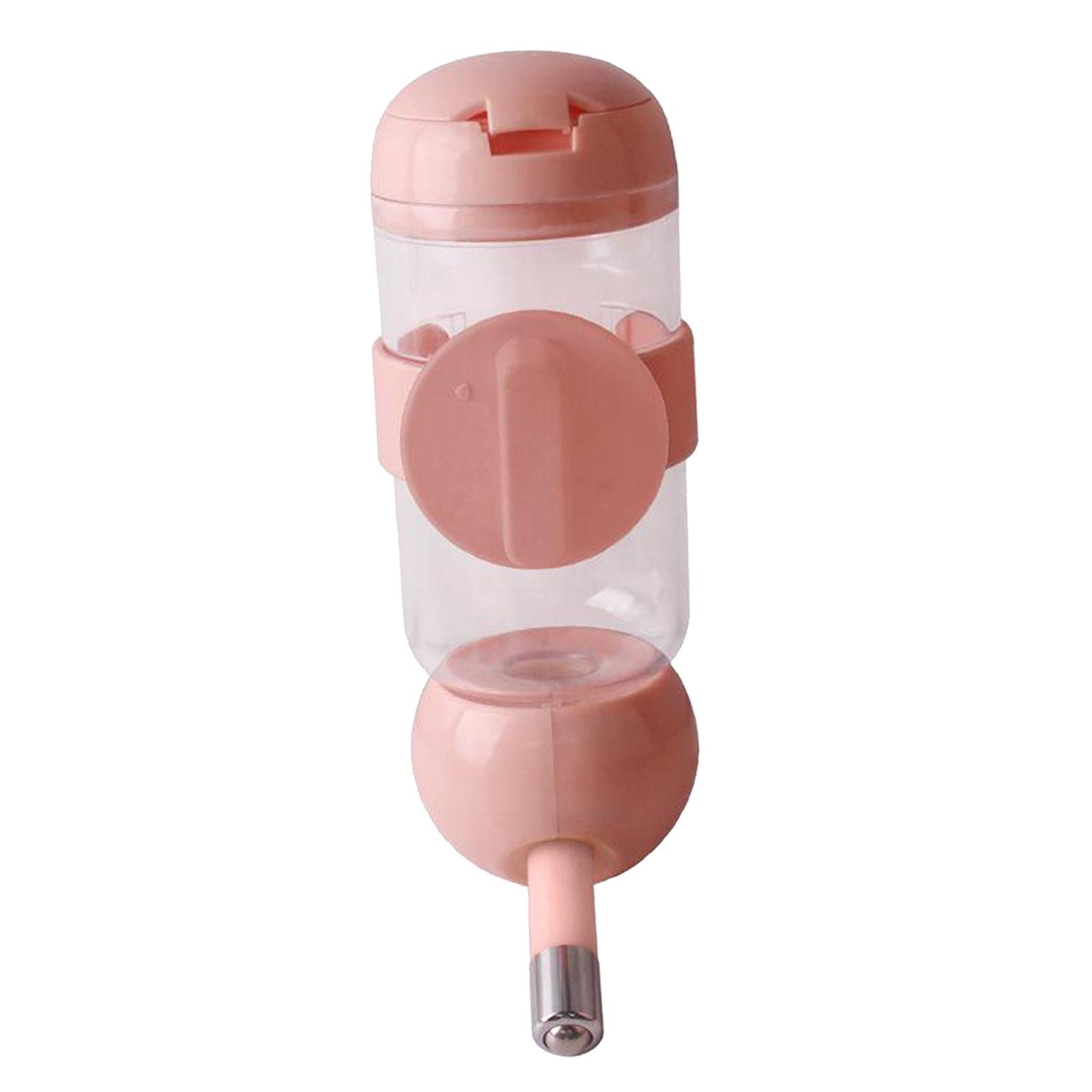 Lyla Automatic Pet Water Bottle with Feeding Function - 350ml Pink, Portable Dog & Cat Water Dispenser for Travel, Hiking, and Outdoor Adventures