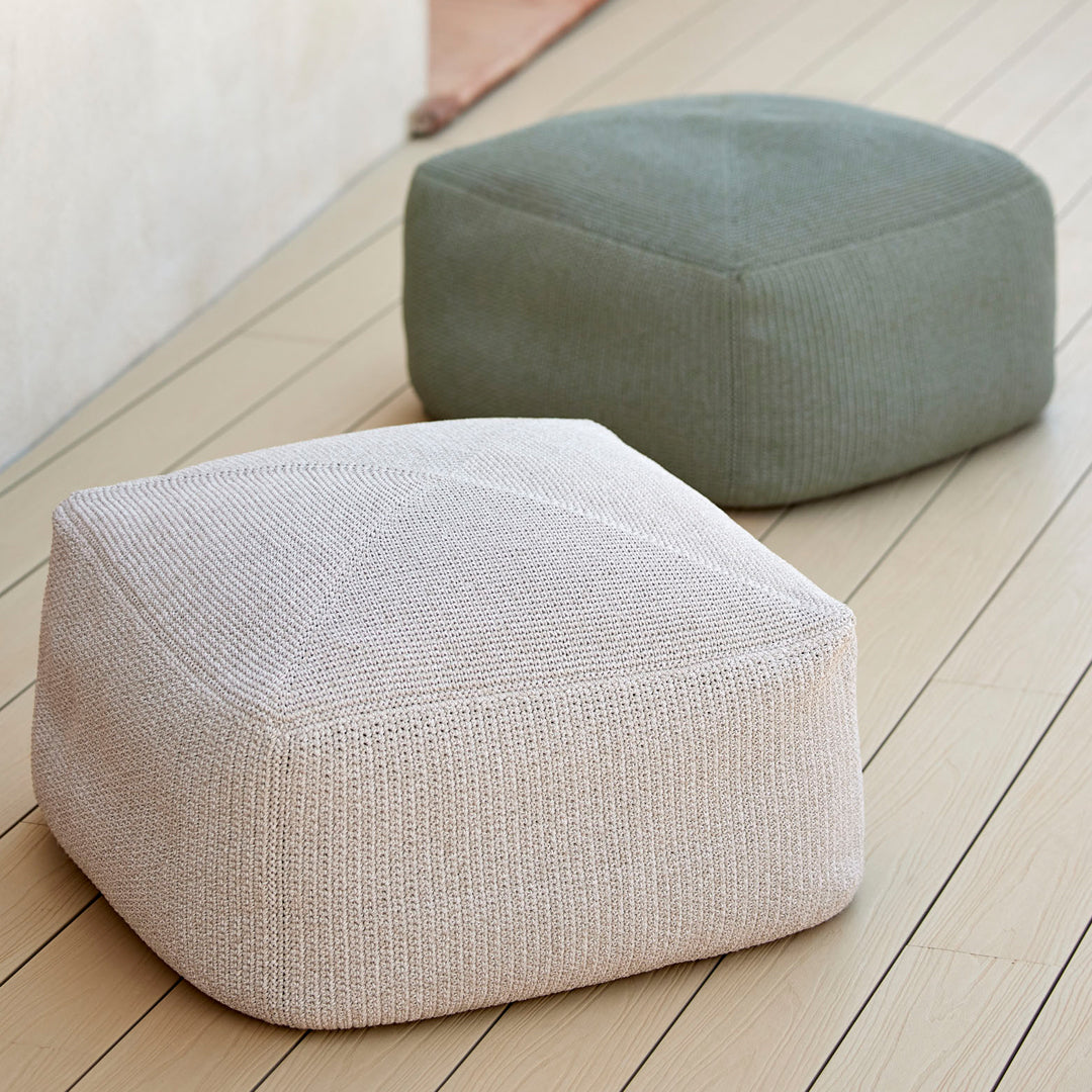 Divine Outdoor Footstool - Waterproof & Durable Patio Ottoman for Garden, Poolside, and Backyard Relaxation - Perfect for Lounging, Reading, and Sunbathing