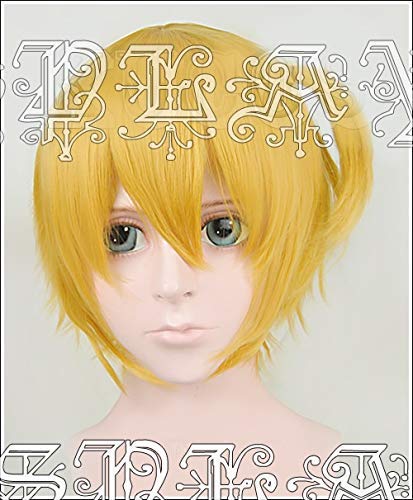 Hitoka Yachi Anime Cosplay Wig - Short Golden Heat Resistant Synthetic Hair Wig with Free Wig Cap | Perfect for Cosplay, Halloween, and Anime Conventions