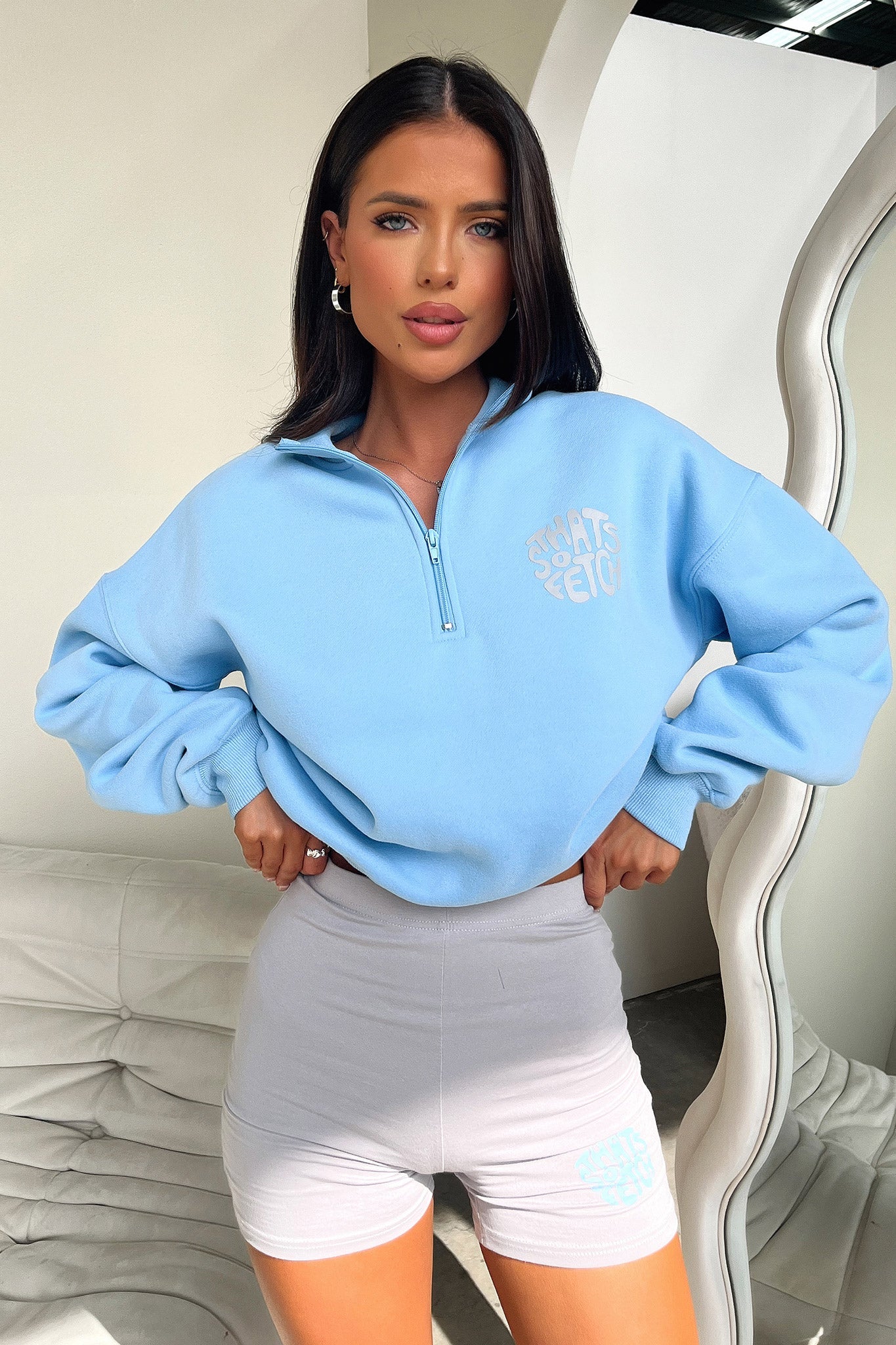 Beckham Half Zip Sweater for Men - Soft & Comfortable Blue Pullover | Perfect for Casual Wear, Outdoor Activities & Layering