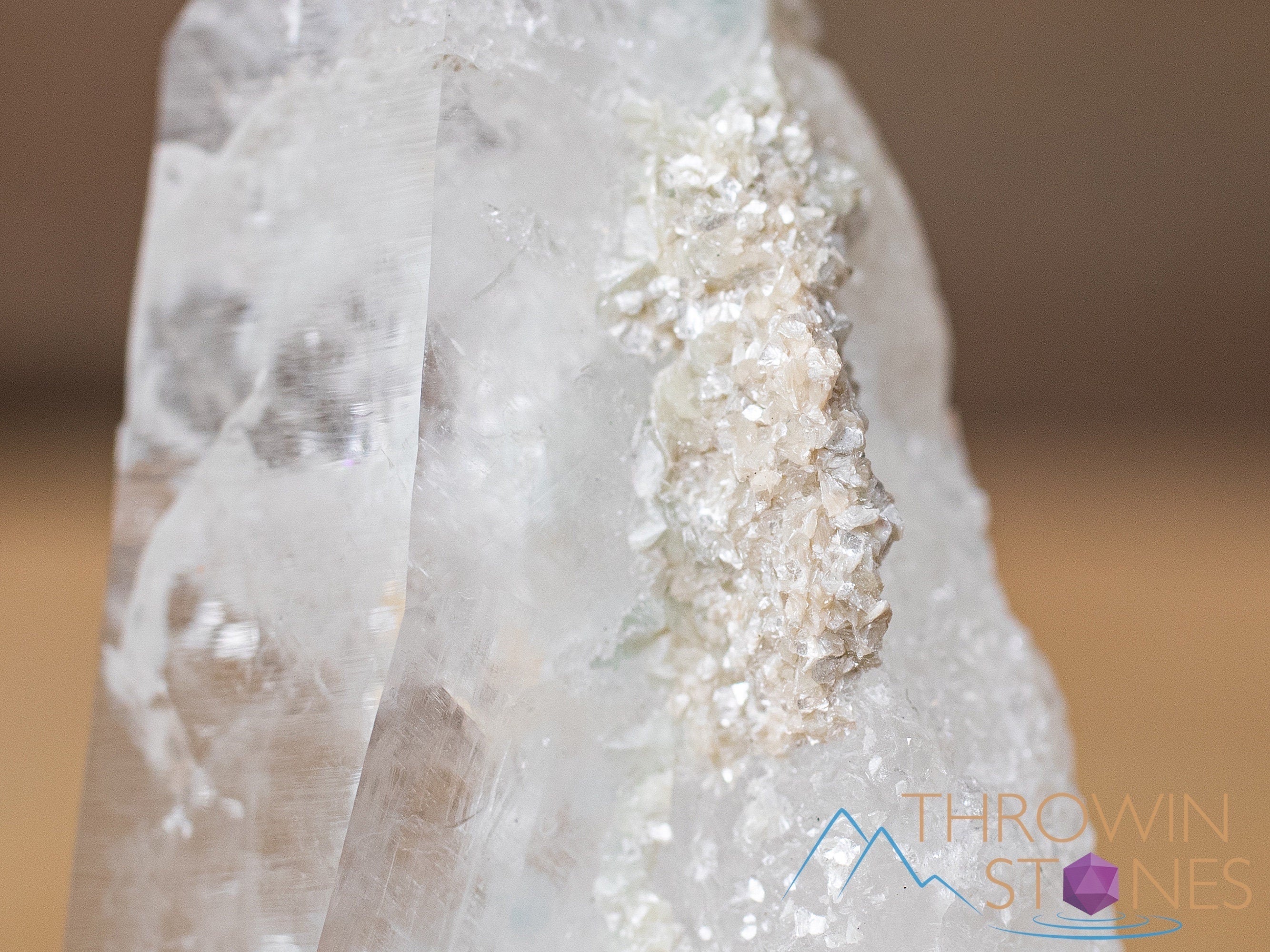 Natural Cookeite in Clear Quartz Raw Crystal - Healing Stone for Home Decor, Housewarming Gift, and Spiritual Healing | Perfect for Meditation, Feng Shui, and Crystal Collections