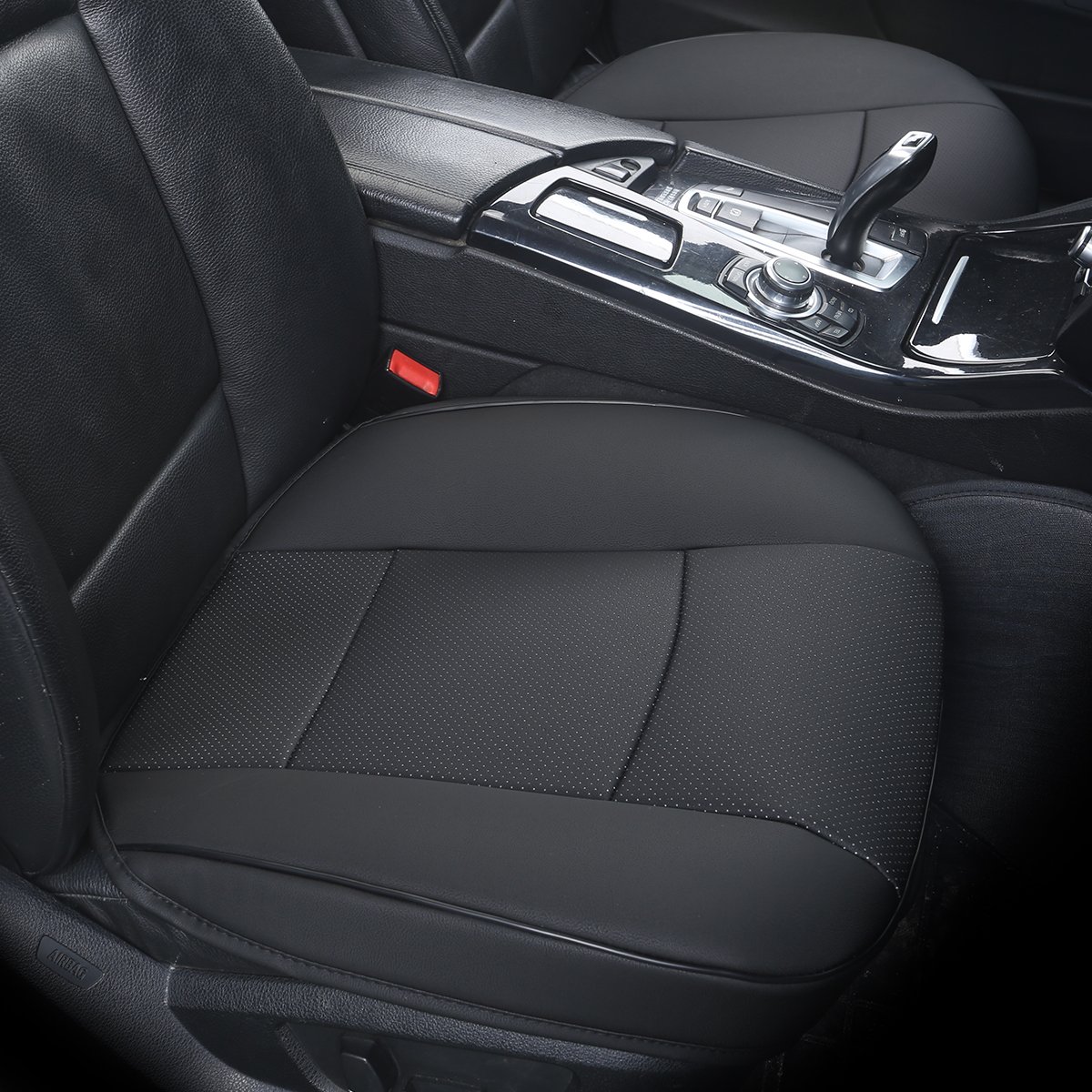 EDEALYN® Universal Faux Leather Car Seat Cover for Driver - Soft & Durable PU Leather Protector (20.5
