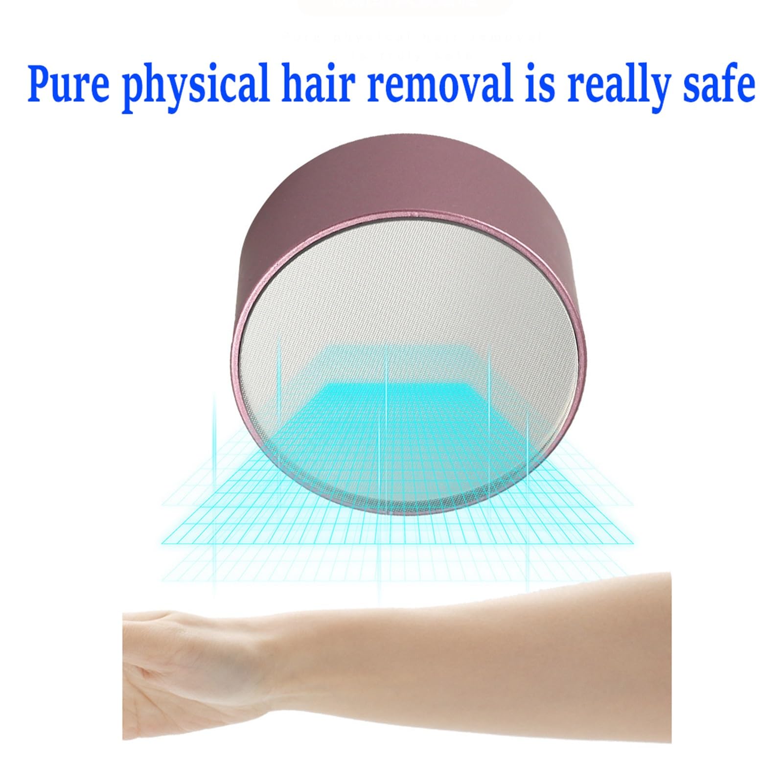 KtEli Crystal Hair Eraser - Reusable Painless Hair Removal Tool for Women & Men | Exfoliating Magic Hair Remover for Back, Arms, Legs | Purple | Perfect for Smooth Skin at Home, Salon & Travel