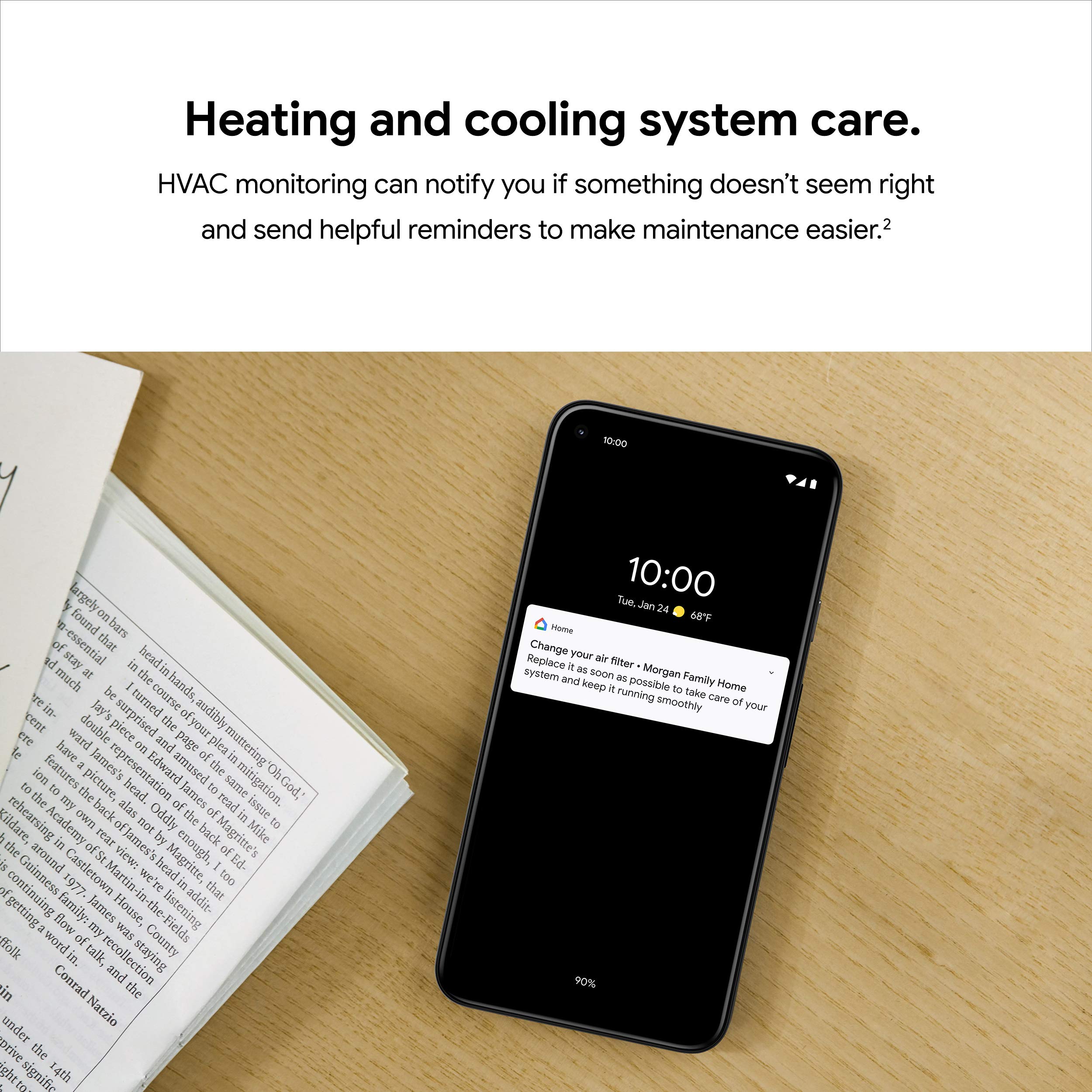 Google Nest Smart Thermostat - Programmable WiFi Thermostat for Home with Energy Saving - Perfect for Smart Home Automation & Temperature Control