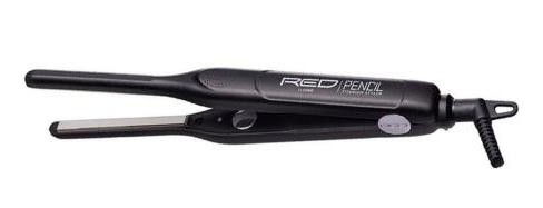 KISS PENCIL Titanium Flat Iron Styler - 3/10 Inch Ultra Slim Hair Straightener for Smooth & Shiny Hair - Perfect for Travel, Home & Salon Use