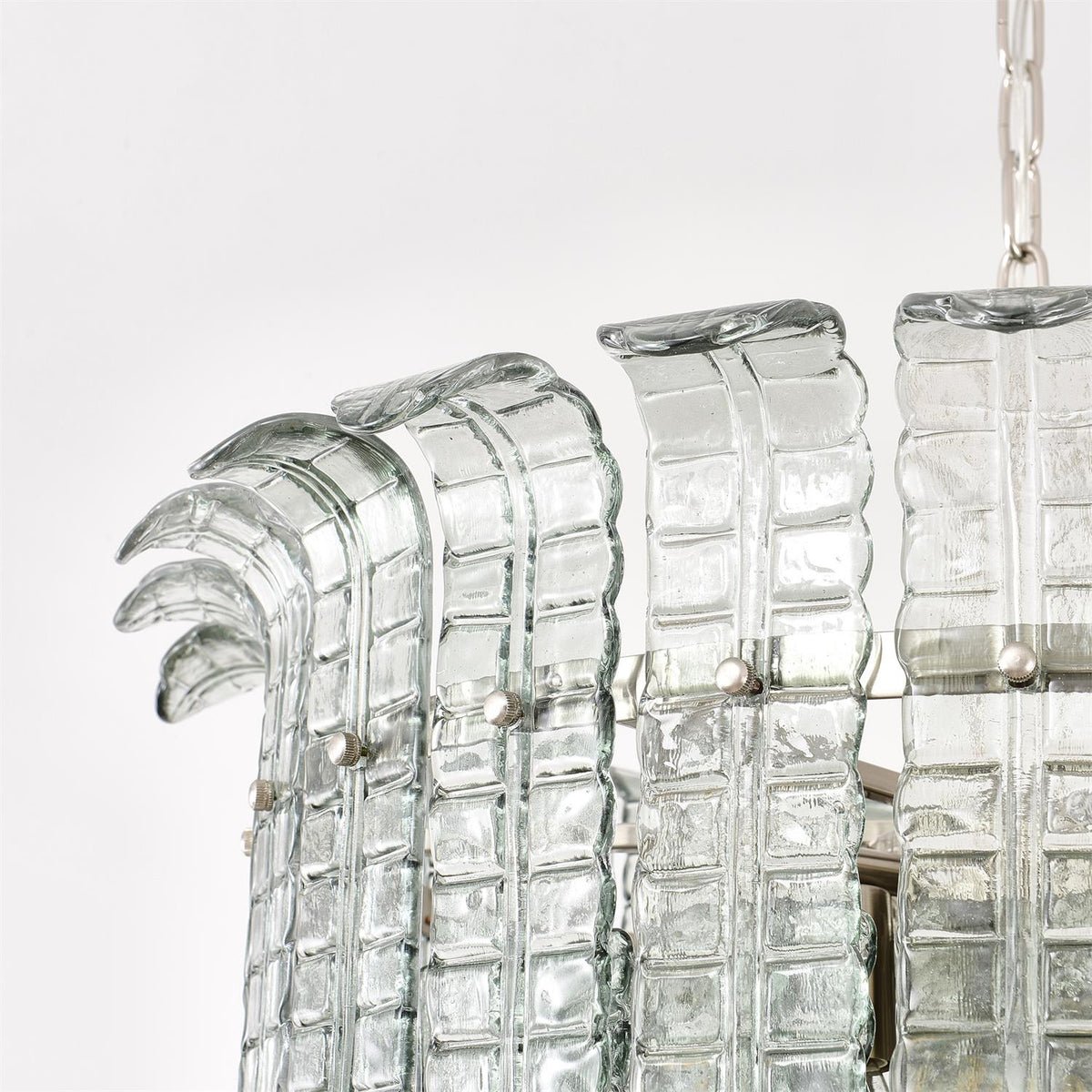 Elegant Cascade Murano Glass Chandelier - Handcrafted Italian Lighting Fixture for Dining Room, Living Room & Bedroom Decor