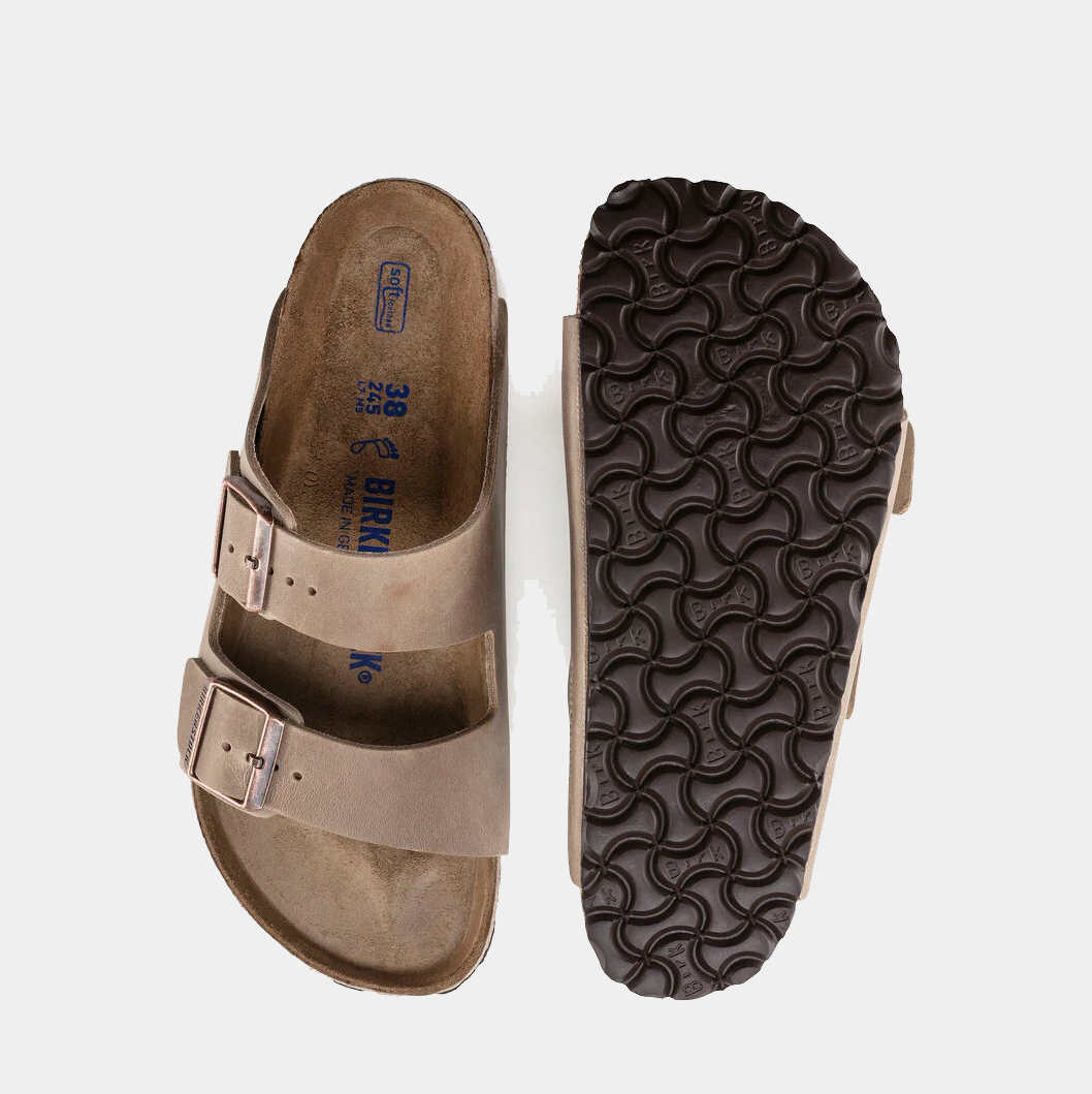 Arizona Soft Footbed Oiled Leather Sandals for Women - Comfortable Summer Walking Shoes for Beach, Travel & Casual Wear