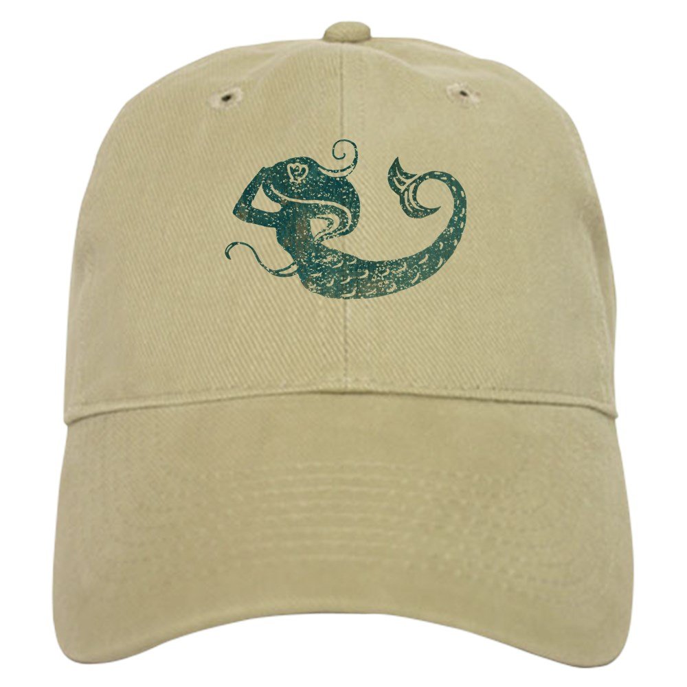 Worn Mermaid Baseball Cap - Stylish for Beach & Summer Outings