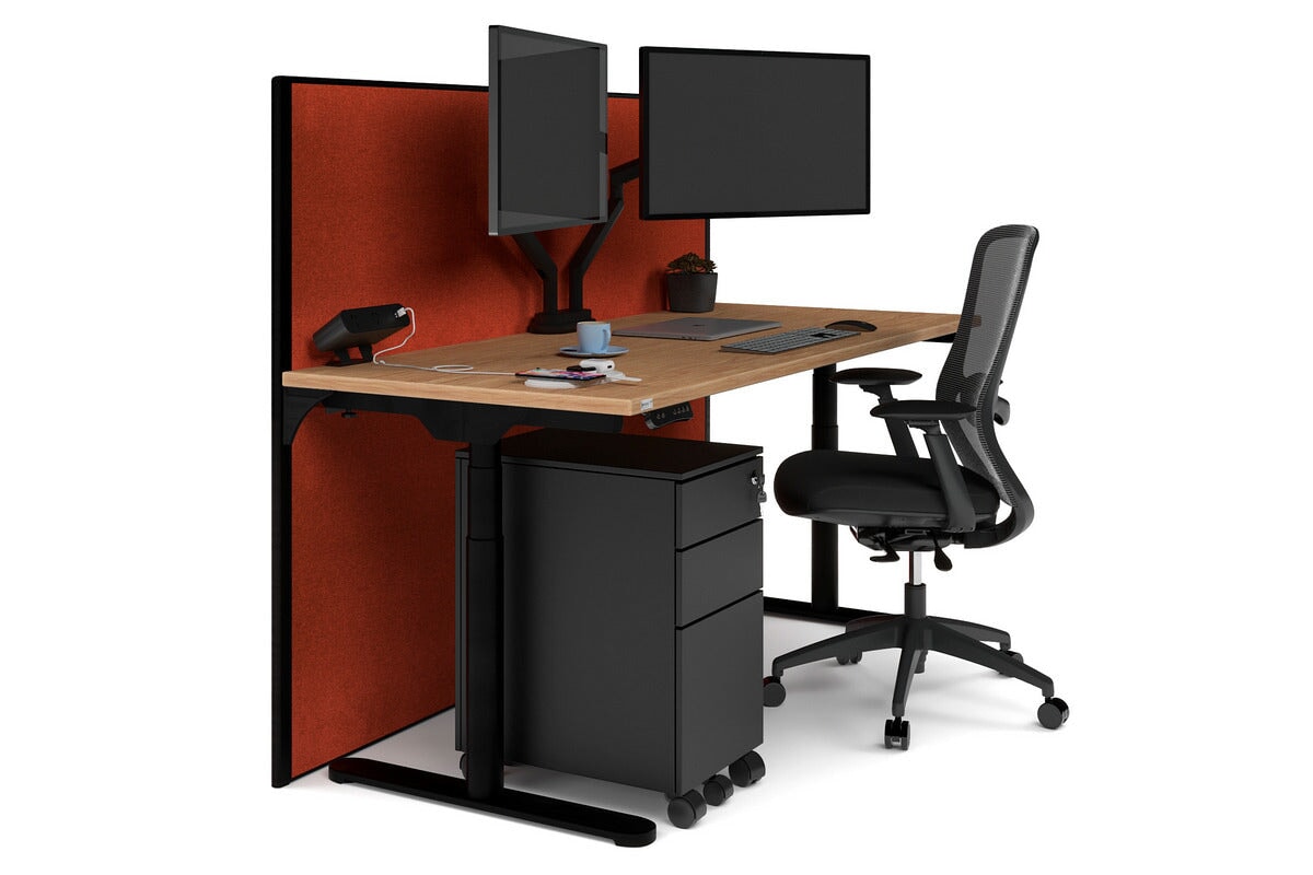 Flexi Premium Height Adjustable Single Workstation [1800L x 700W] - Ergonomic Standing Desk for Home Office, Gaming & Study - Electric Sit Stand Desk with Memory Function