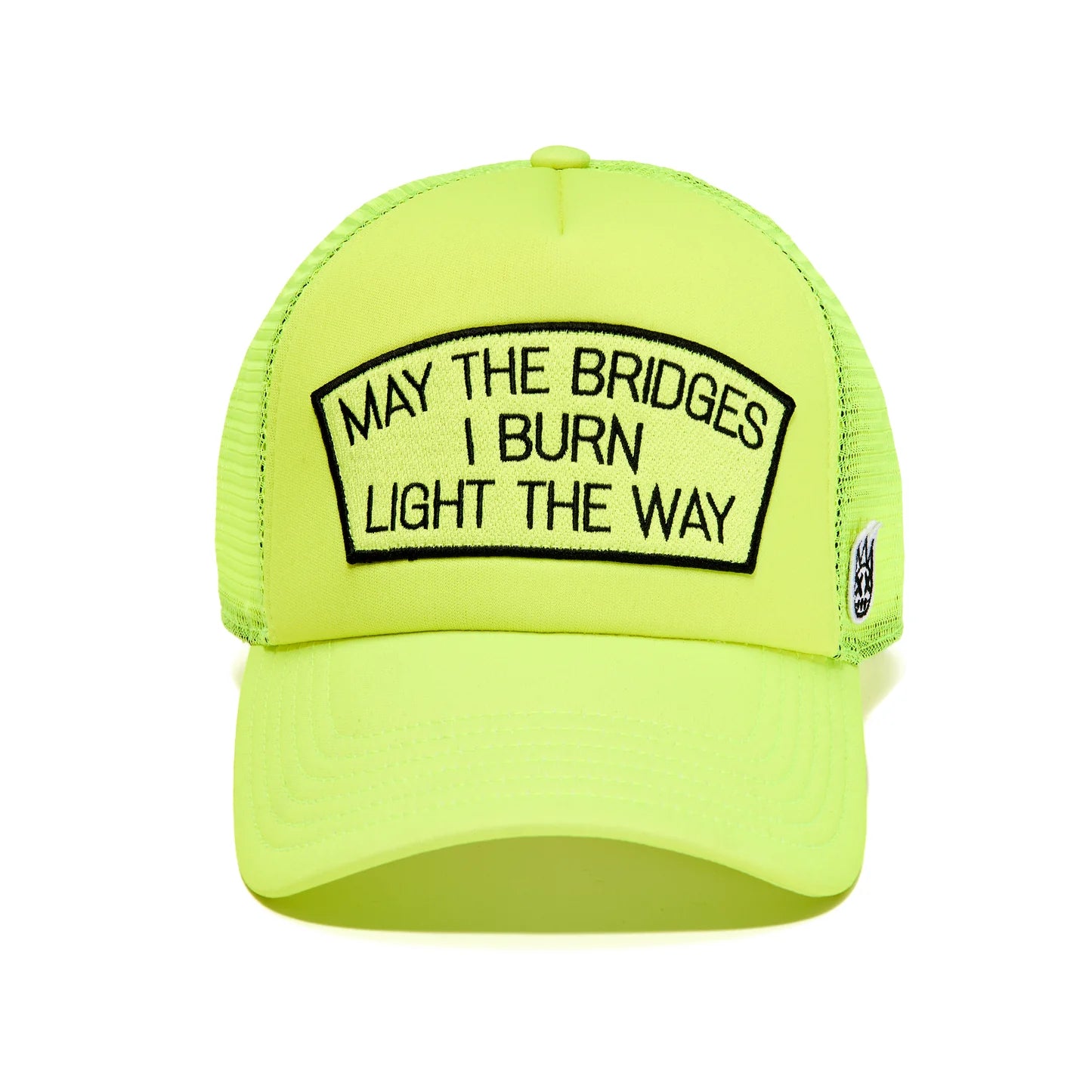 CULT OF INDIVIDUALITY May the Bridges Mesh Back Trucker Hat - Stylish Adjustable Snapback Cap for Men & Women - Perfect for Outdoor Activities, Sports, and Casual Wear