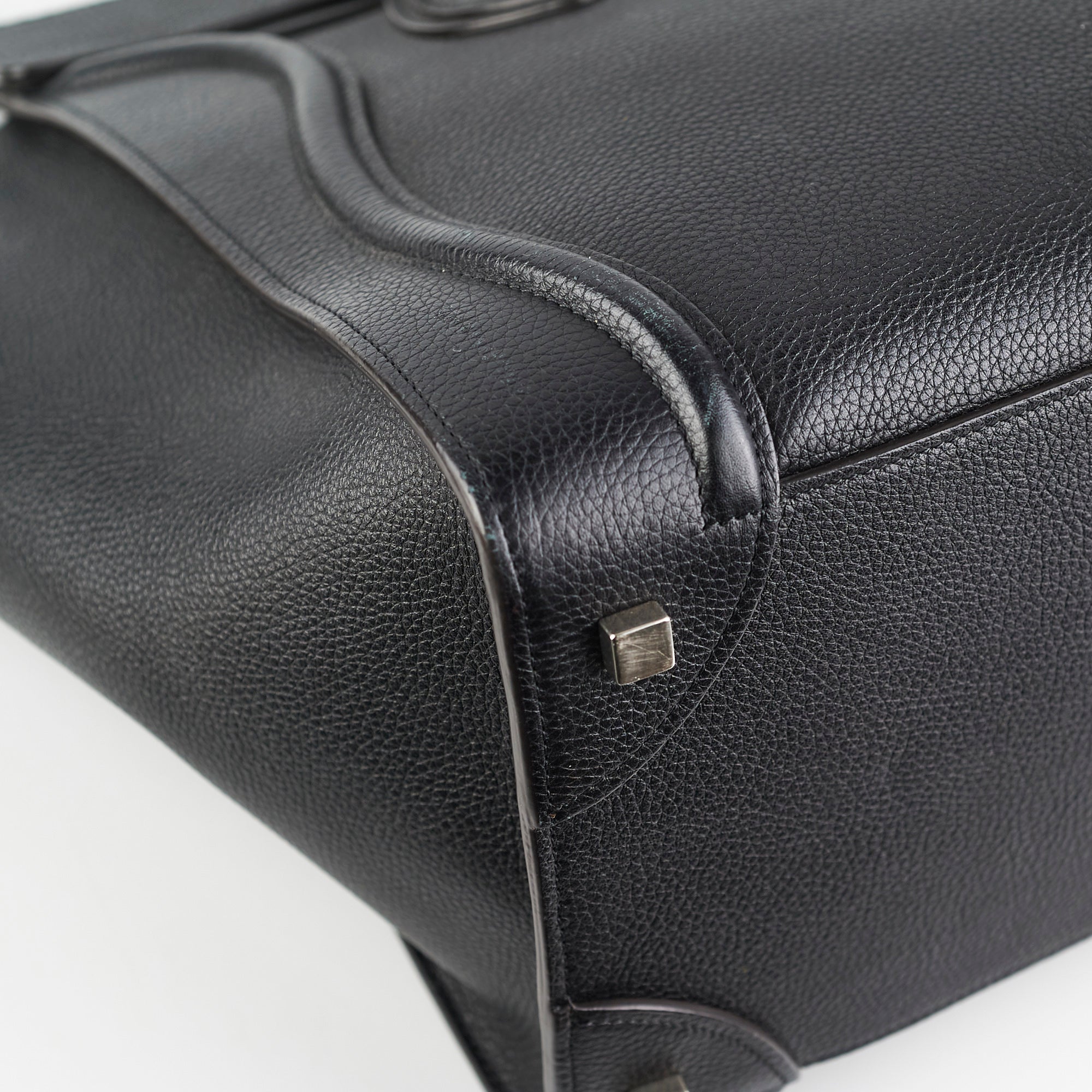 Celine Mini Luggage Bag in Black Calfskin Leather - Perfect for Work, Travel & Everyday Use