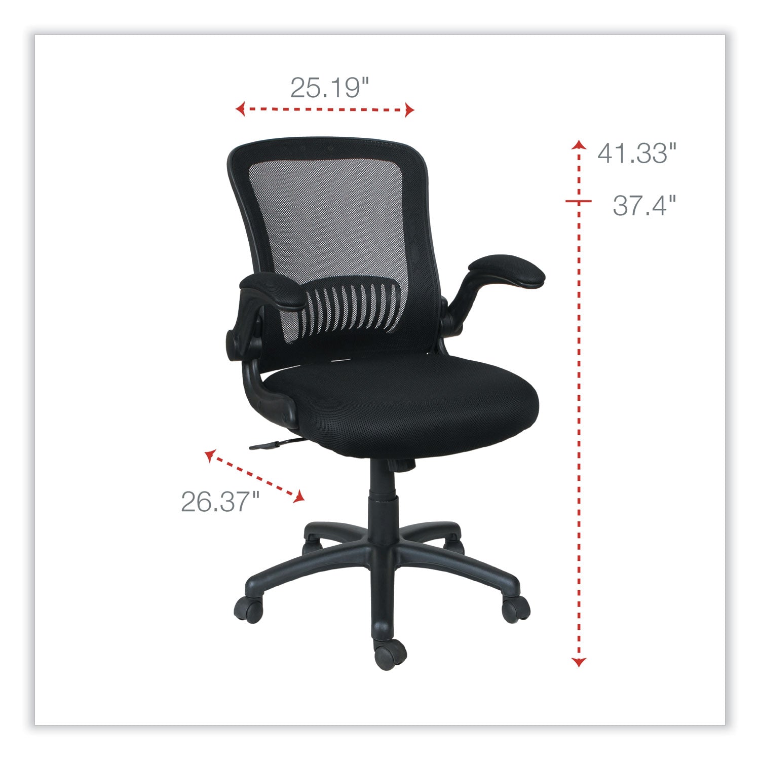 Alera® E Series Swivel Tilt Mid Back Mesh Office Chair - Ergonomic Design, Adjustable Seat Height 18.11