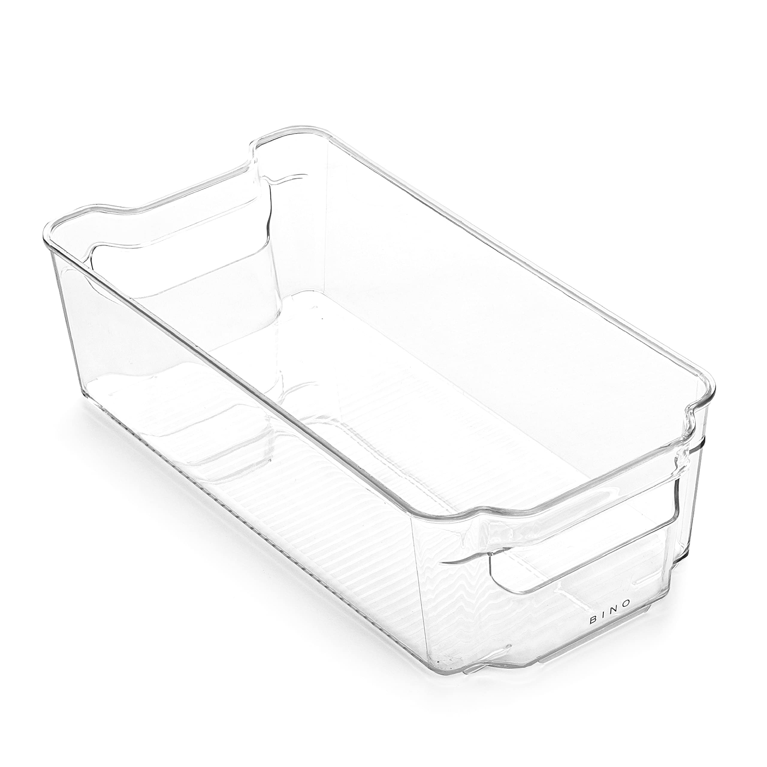 BINO Stackable Plastic Storage Bins - 12 Pack Medium | BPA-Free Organizer Bins for Pantry, Fridge, Freezer & Home Organization | Multi-Use Storage Containers for Kitchen, Closet & Office