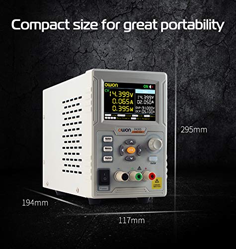 LILLIPUT OWON P4305 Single Channel 150W DC Power Supply 0-30V 0-5A with 1mV/1mA Precision - Perfect for Electronics Testing, Lab Experiments & DIY Projects