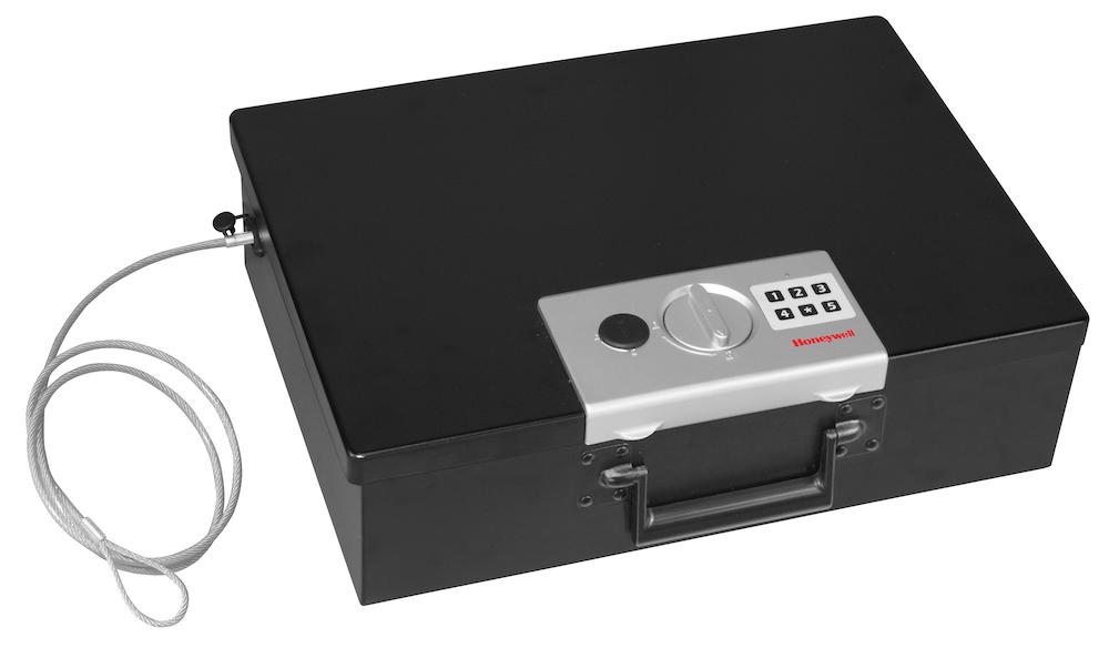 Honeywell 6110 Large Digital Fireproof Safe Box - Water & Fire Resistant Steel Security Safe with Electronic Keypad & Carry Handle - Ideal for Home, Office & Travel Use to Protect Documents, Cash & Valuables