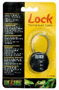 Exo Terra Terrarium Lock - Secure Reptile Enclosure for Snakes, Lizards & Geckos - Ideal for Glass Terrariums & Vivariums