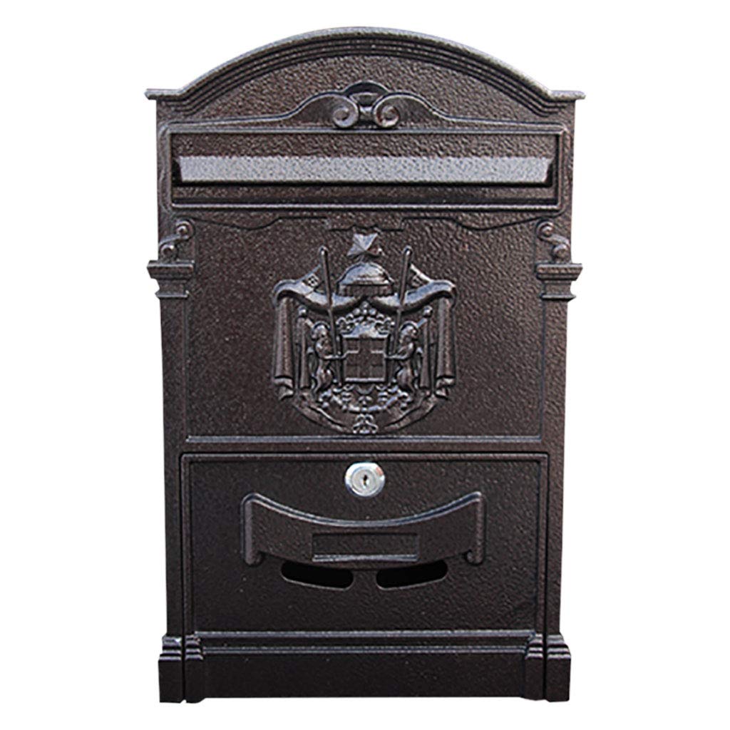**Waterproof Outdoor Mailbox Villa - Durable, Easy to Clean Multi-Functional Parcel Delivery Box (Black) - Perfect for Porch, Garden & Secure Package Drop-Off**