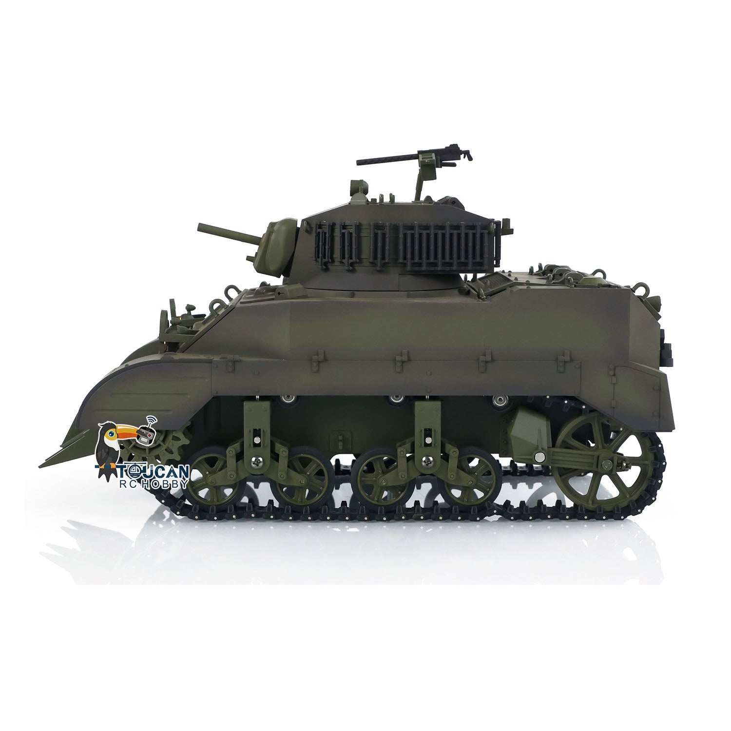 1/16 Scale US M5A1 Stuart VI RC Tank - Remote Control Ready-to-Run Light Tank with 360° Rotation, Smoke Effect, Barrel Recoil, LED Flash & Dual Battery System - Perfect for Military Enthusiasts & Battle Simulation Scenes