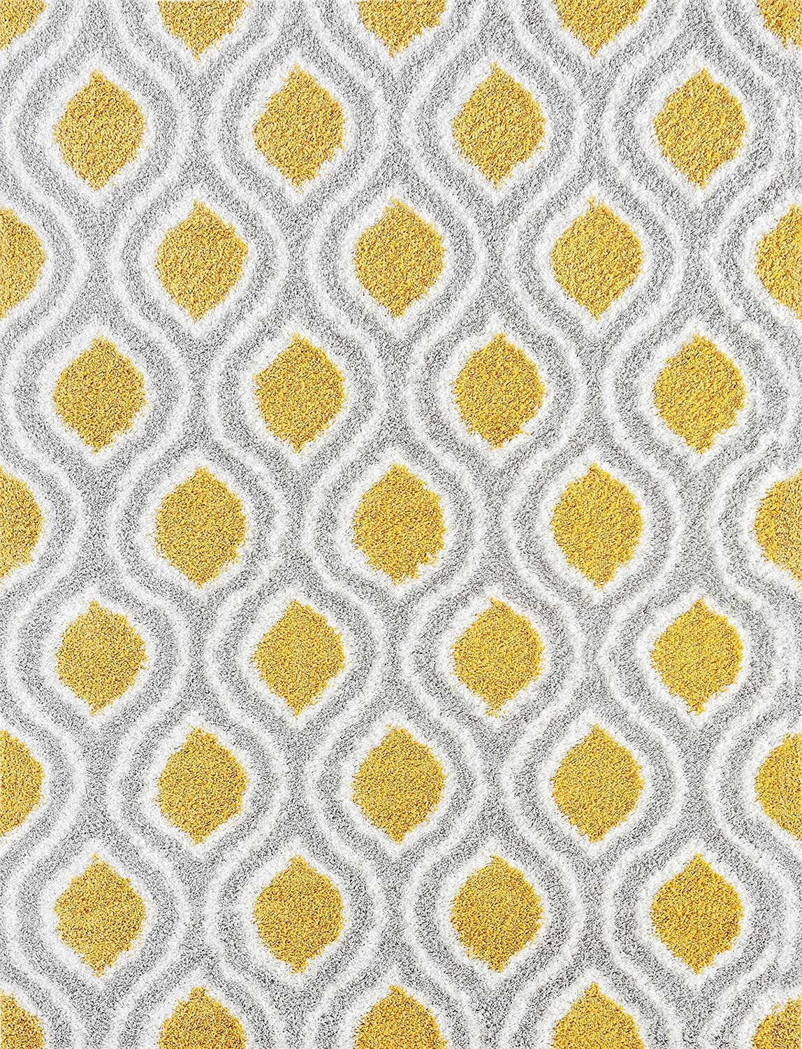 4x6 Gold Shag Rug - Easy Clean Modern Area Rug for Living Room, Bedroom, Dining Room & Entryway - Soft Plush Shaggy Carpet - Alfombras para Salas Modernas - Perfect for Cozy Home Decor & High-Traffic Areas