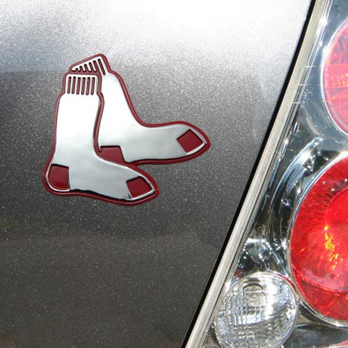 Authentic MLB Boston Red Sox Premium Metal Auto Emblem - Official Licensed Car Badge for Vehicles, Trucks & Motorcycles - Perfect for Fans, Collectors & Sports Enthusiasts