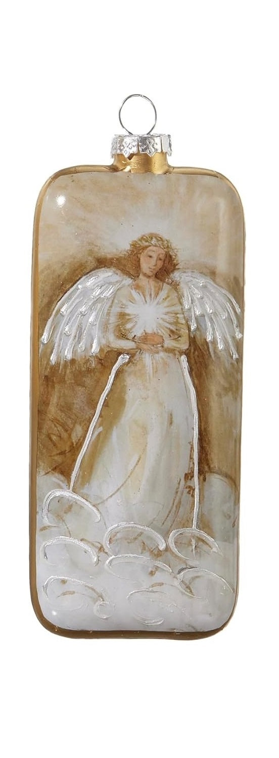 6 Golden Angel Ornaments - Elegant Christmas Tree Decorations for Holiday Home Decor, Party & Gift Giving