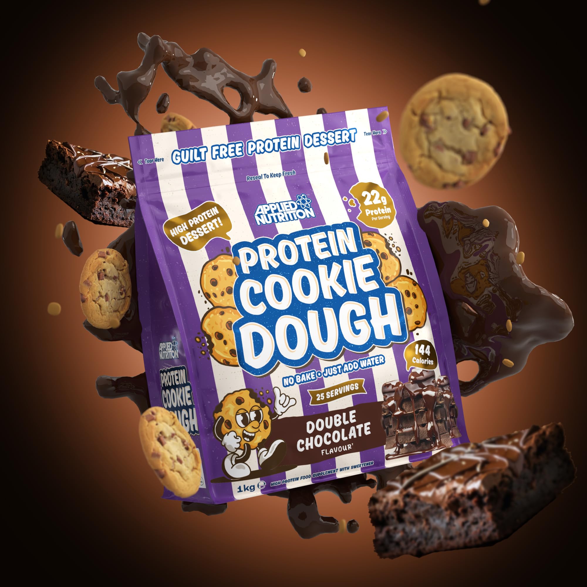 Applied Nutrition Protein Cookie Dough 1kg - High Protein Snack for Fitness & Weight Loss | Perfect for Post-Workout Recovery & Healthy Dessert