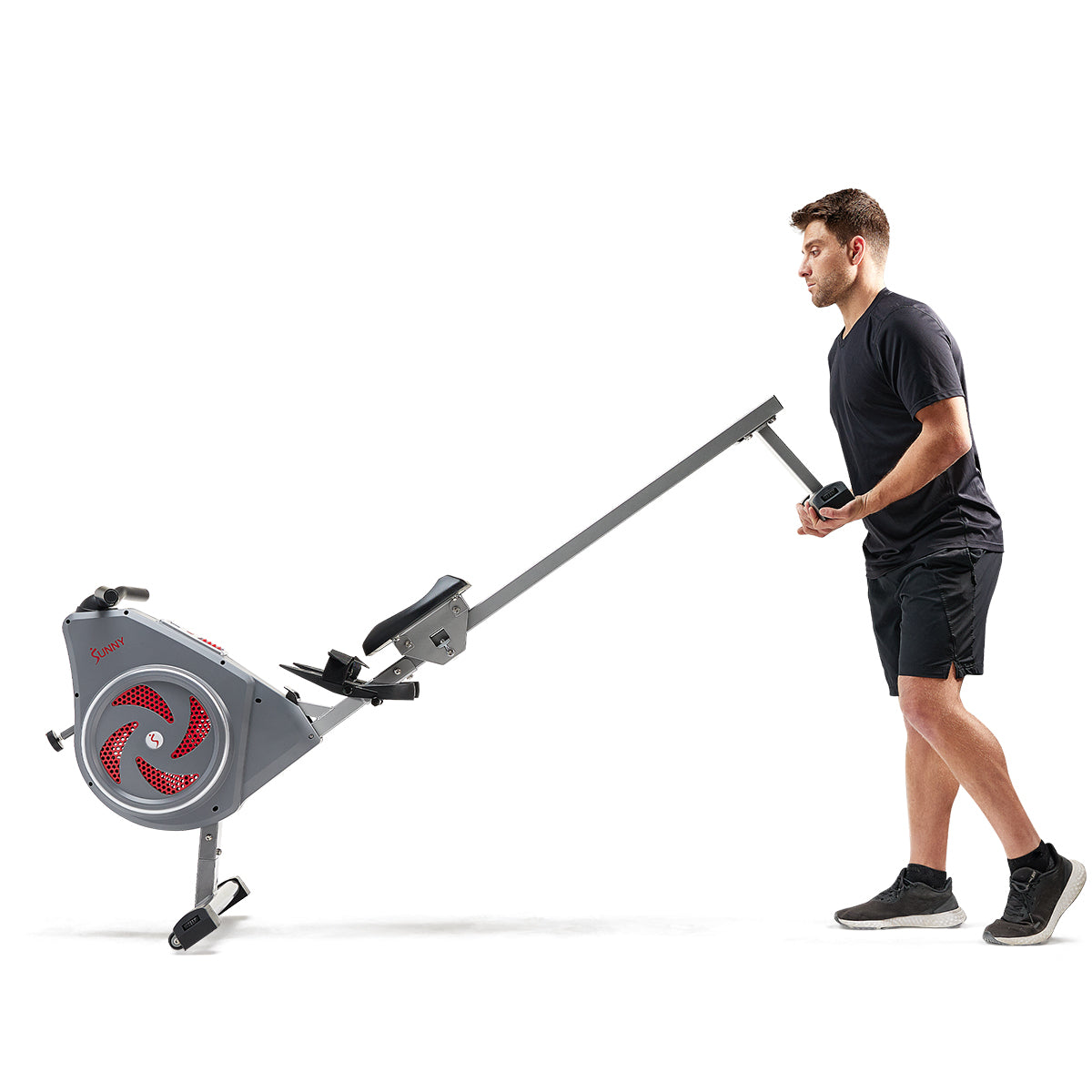 Sunny Strength™ Smart Premium Air Resistance Rowing Machine for Home Gym - Full Body Workout, Cardio Training & Fitness Equipment for Indoor Exercise