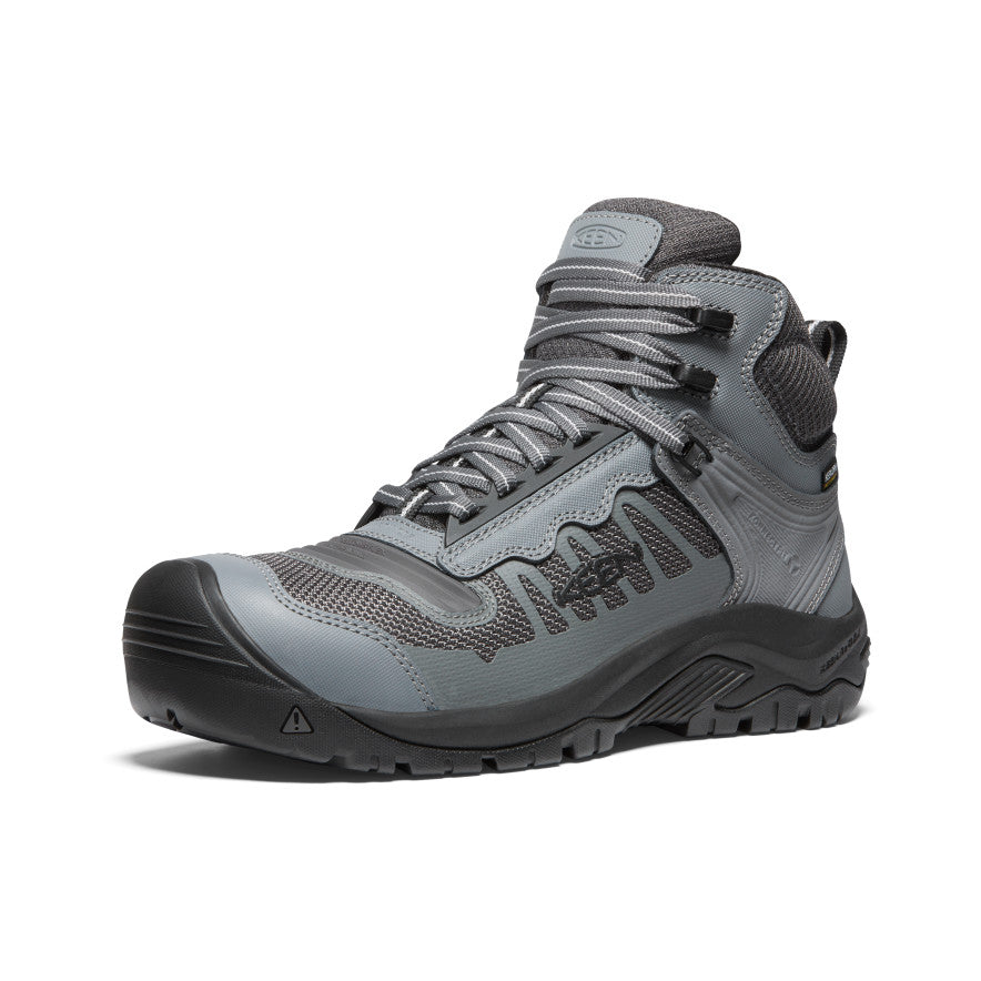 Men's Reno Mid Waterproof Work Boots with Carbon Toe | Magnet/Black | Ideal for Construction, Hiking & Outdoor Work
