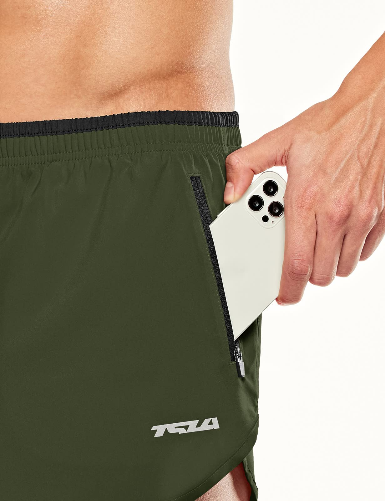TSLA Men's 3 Inch Quick Dry Running Shorts - Breathable Mesh Workout Shorts for Jogging, Gym & Marathon Training - Perfect for Outdoor Sports & Summer Activities