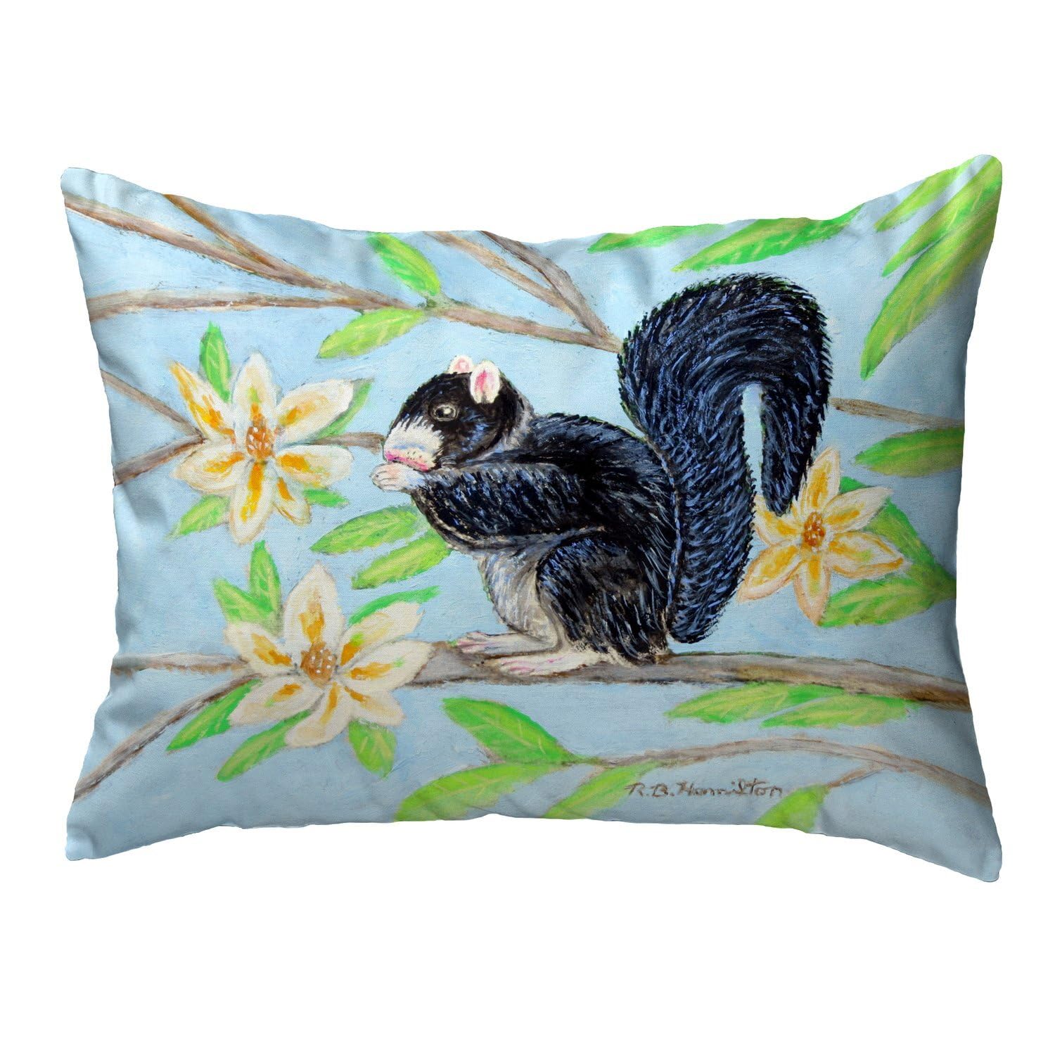 Betsy Drake NC1069 Decorative Throw Pillow 16x20 Inches Multi-Color - Perfect for Sofa, Bed & Home Decor