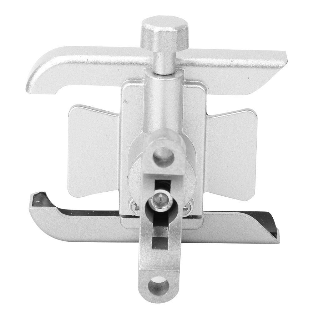 Keenso Universal Motorcycle Phone Holder - Aluminum Alloy Handlebar Mount Bracket for Cycling, Riding & Outdoor Adventures (Silver) - Perfect for GPS Navigation & Hands-Free Riding
