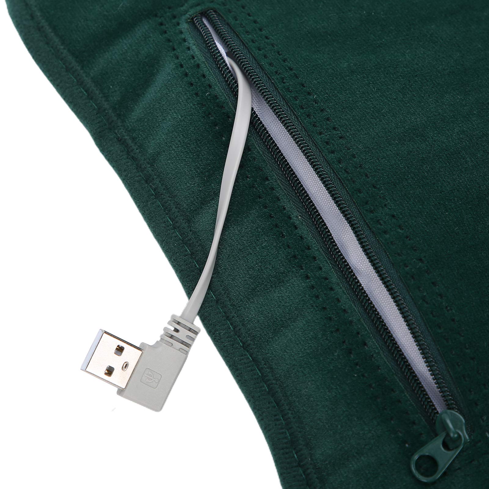 Rechargeable Electric Hand Warmers - USB Portable Hand Warmer Heater for Winter, Waterproof & Reusable Heating Pouch for Outdoor Activities, Camping, Skiing (Dark Green)
