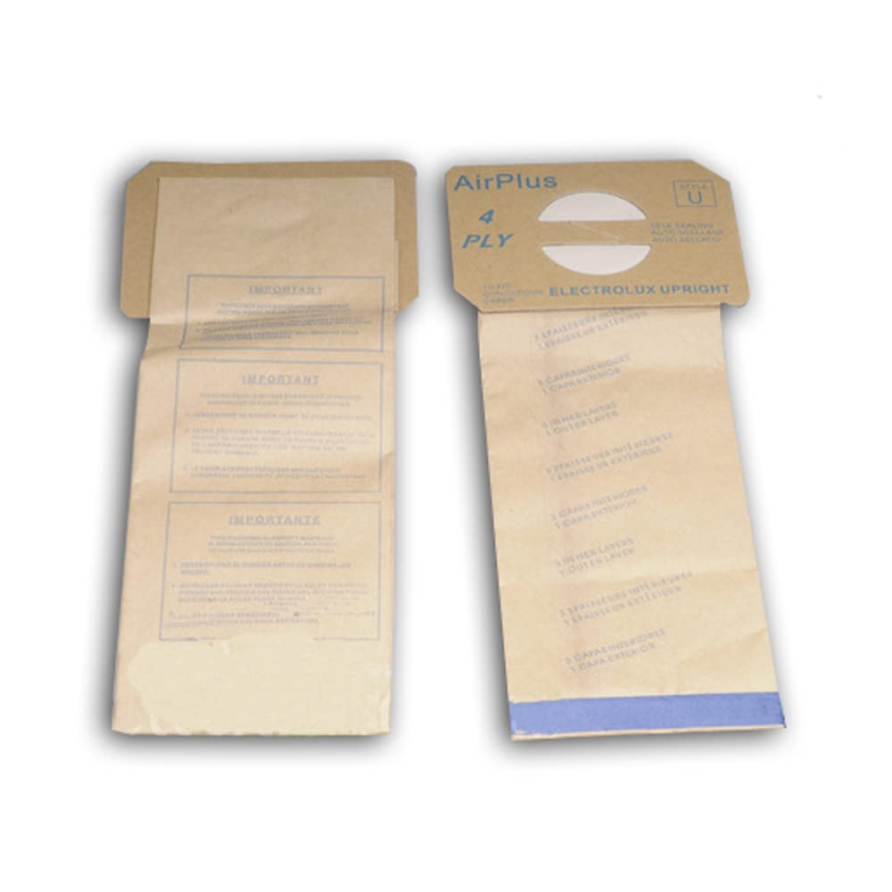 12 Bags for Electrolux Upright Vacuum Cleaner STYLE U - Replacement Filters for Home Cleaning