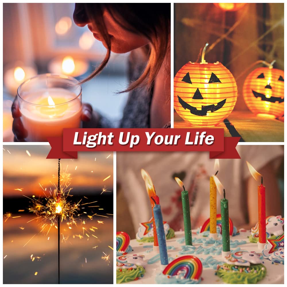 USB Rechargeable Windproof Plasma Lighter - Flameless Candle Lighter for BBQ Camping Kitchen