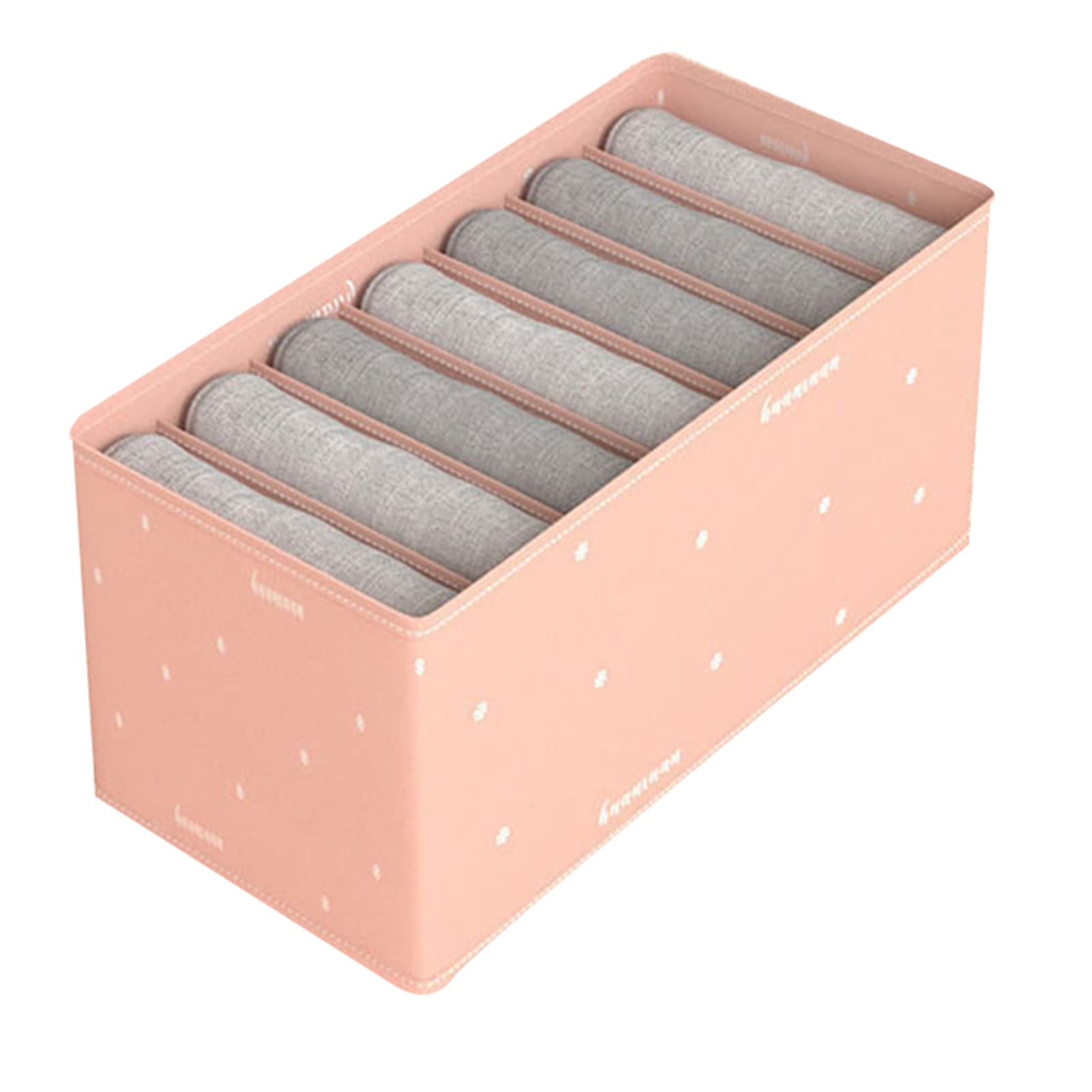 Aslion 6-Layer Drawer Organizer for Clothes - Foldable Wardrobe Storage Box for Jeans, Pants, Shirts & Underwear - Space Saving Closet Divider for Home & Office Organization