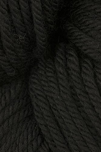 Malabrigo Rios Superwash Merino Wool Knitting Yarn - Soft Black (#195) for Sweaters, Scarves, and Cozy Winter Accessories