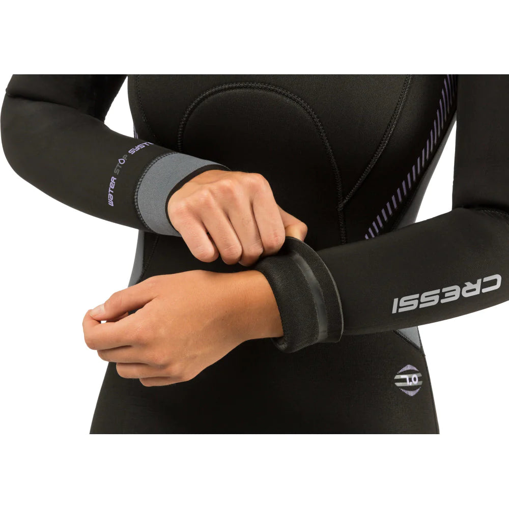 Cressi Fast 7mm Women's Wetsuit - Premium Neoprene Scuba Diving & Snorkeling Gear for Warm Water Adventures