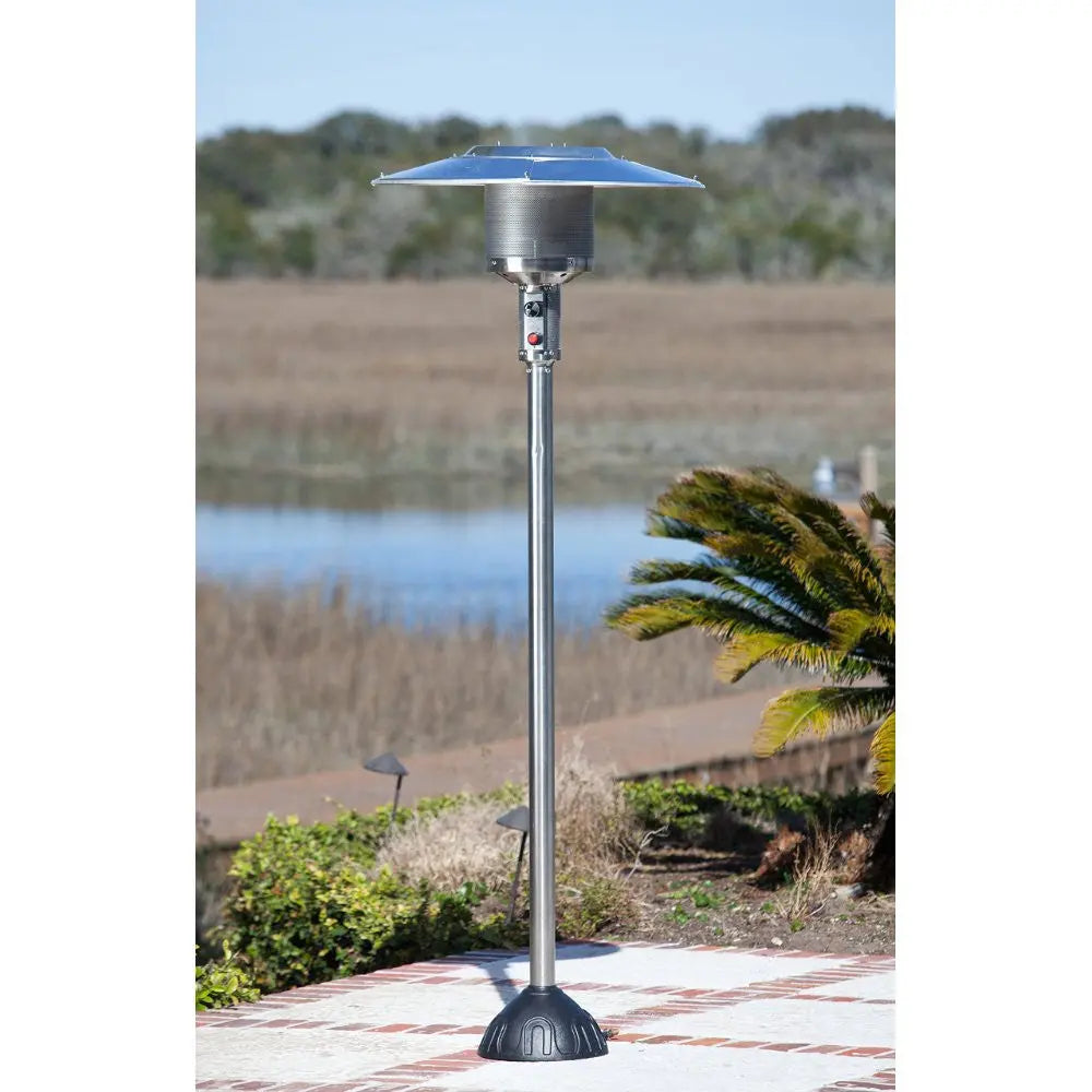 Outdoor Stainless Steel Natural Gas Patio Heater - Commercial & Residential Use for Backyard, Deck, Garden, and Poolside Heating