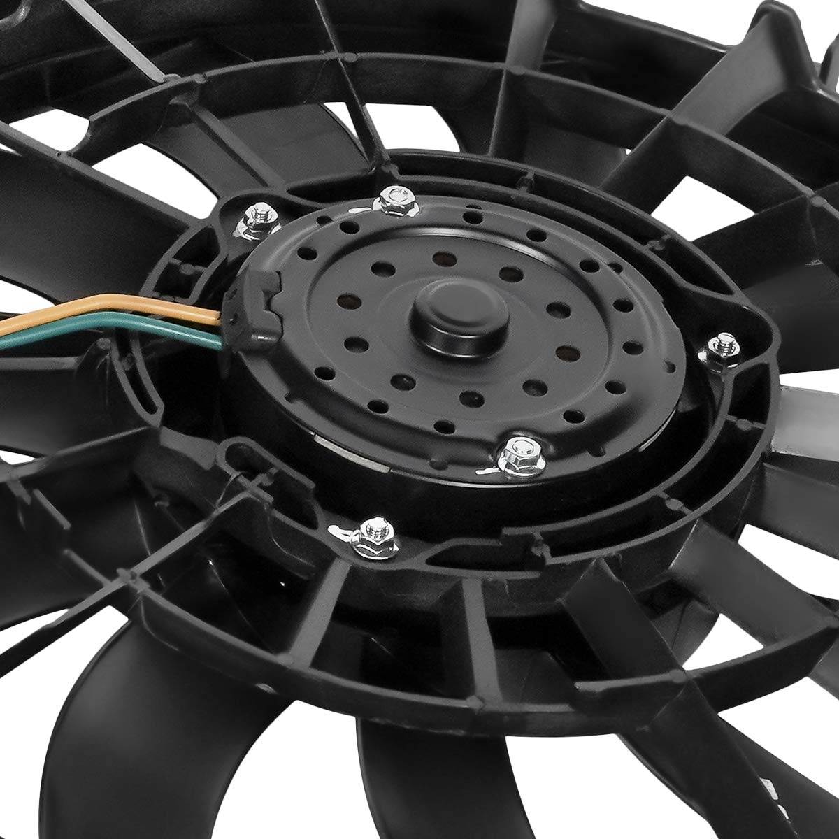 Auto Dynasty AU3115108 OE Style Radiator Cooling Fan Assembly for Audi A4 Quattro 3.0L 3.2L (2002-2009) - Black | Direct Fit Replacement | Perfect for Engine Overheating Prevention & Summer Driving