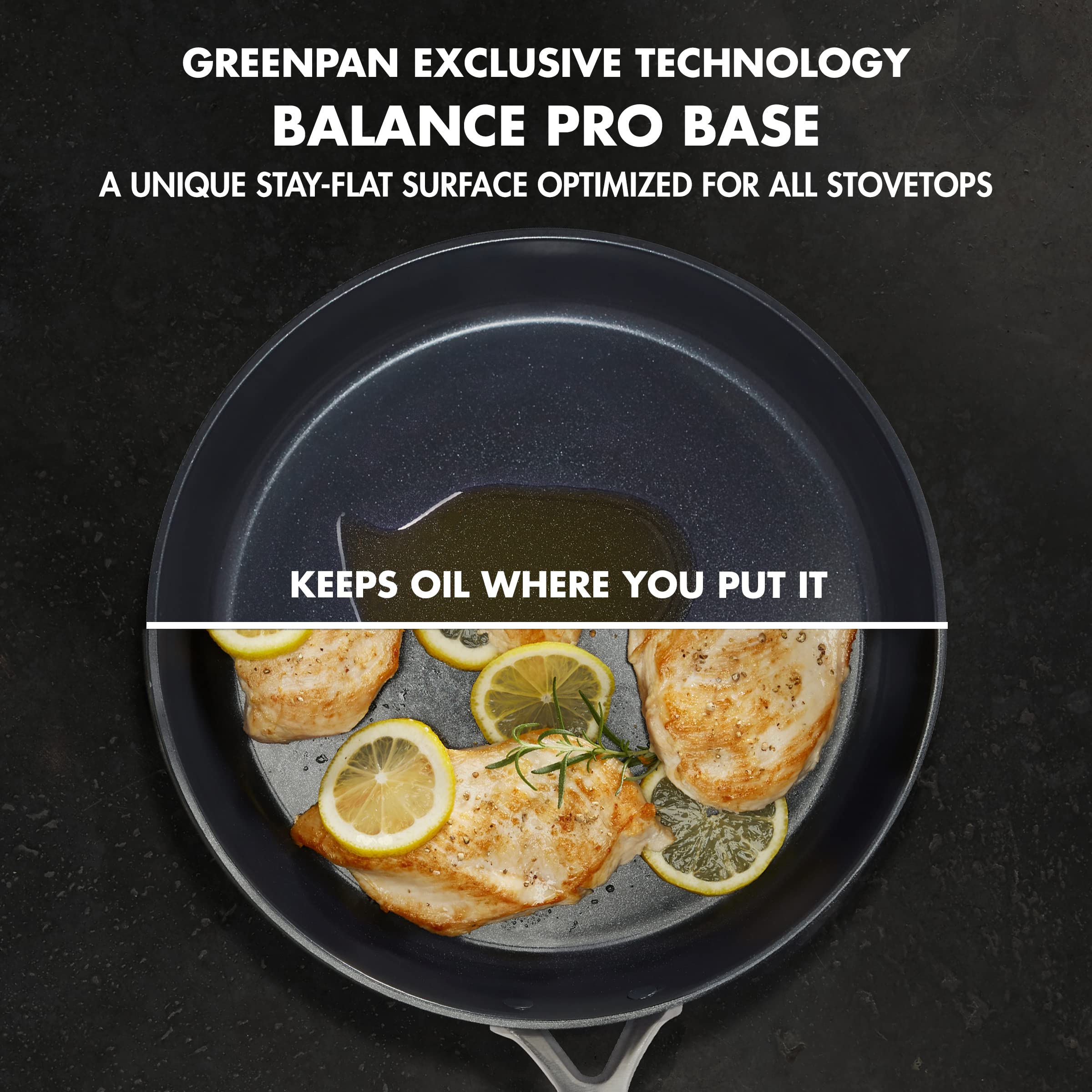 **GreenPan GP5 Healthy Ceramic Nonstick 10-Inch Frying Pan – Hard Anodized, Scratch-Resistant, Induction Compatible, Oven Safe & PFAS-Free – Perfect for Sautéing, Frying & Baking (Black)**