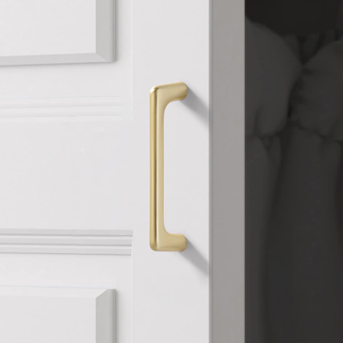 8 Pack Brushed Gold Cabinet Drawer Pulls - Elegant Dresser Handles & Bathroom Cabinet Hardware for Home Decor & Furniture Upgrade
