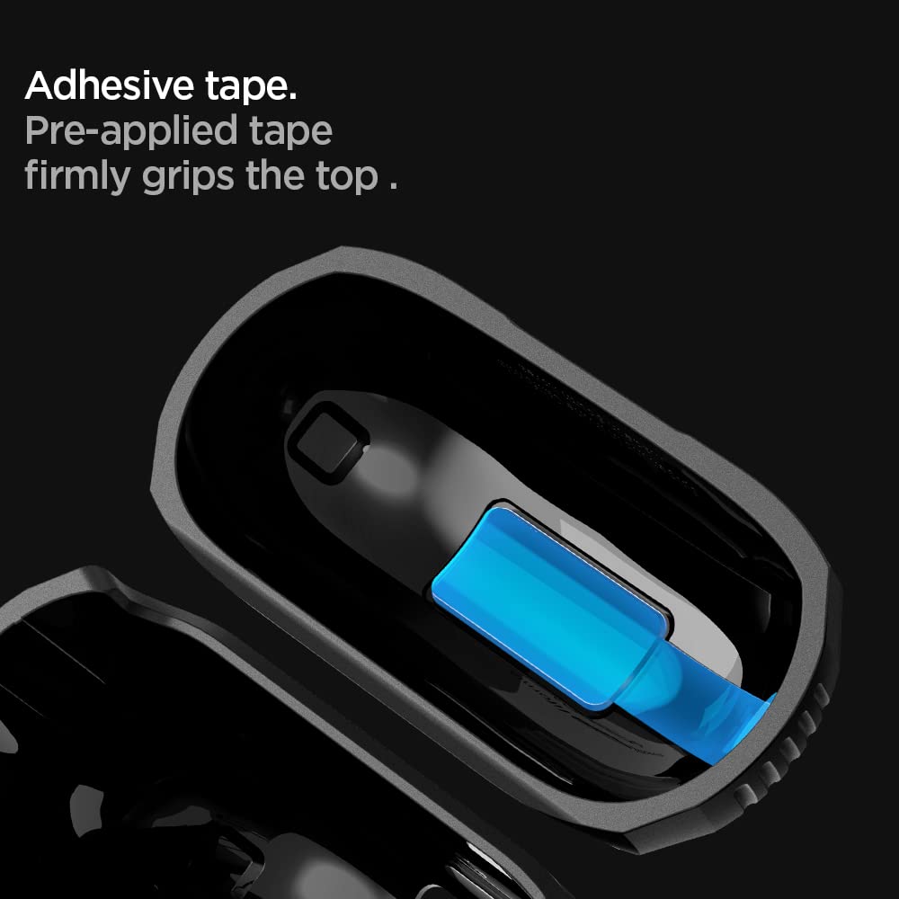 Spigen Rugged Armor Protective Case for Bose QuietComfort Ultra Earbuds (2023) & QC Earbuds II (2022) - Shockproof Matte Black Cover - Perfect for Travel, Workouts & Daily Use