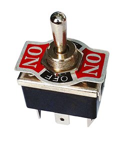 20 Amp DPDT Toggle Switch - Heavy Duty On/Off Control for Industrial Equipment, Marine, and Automotive Applications