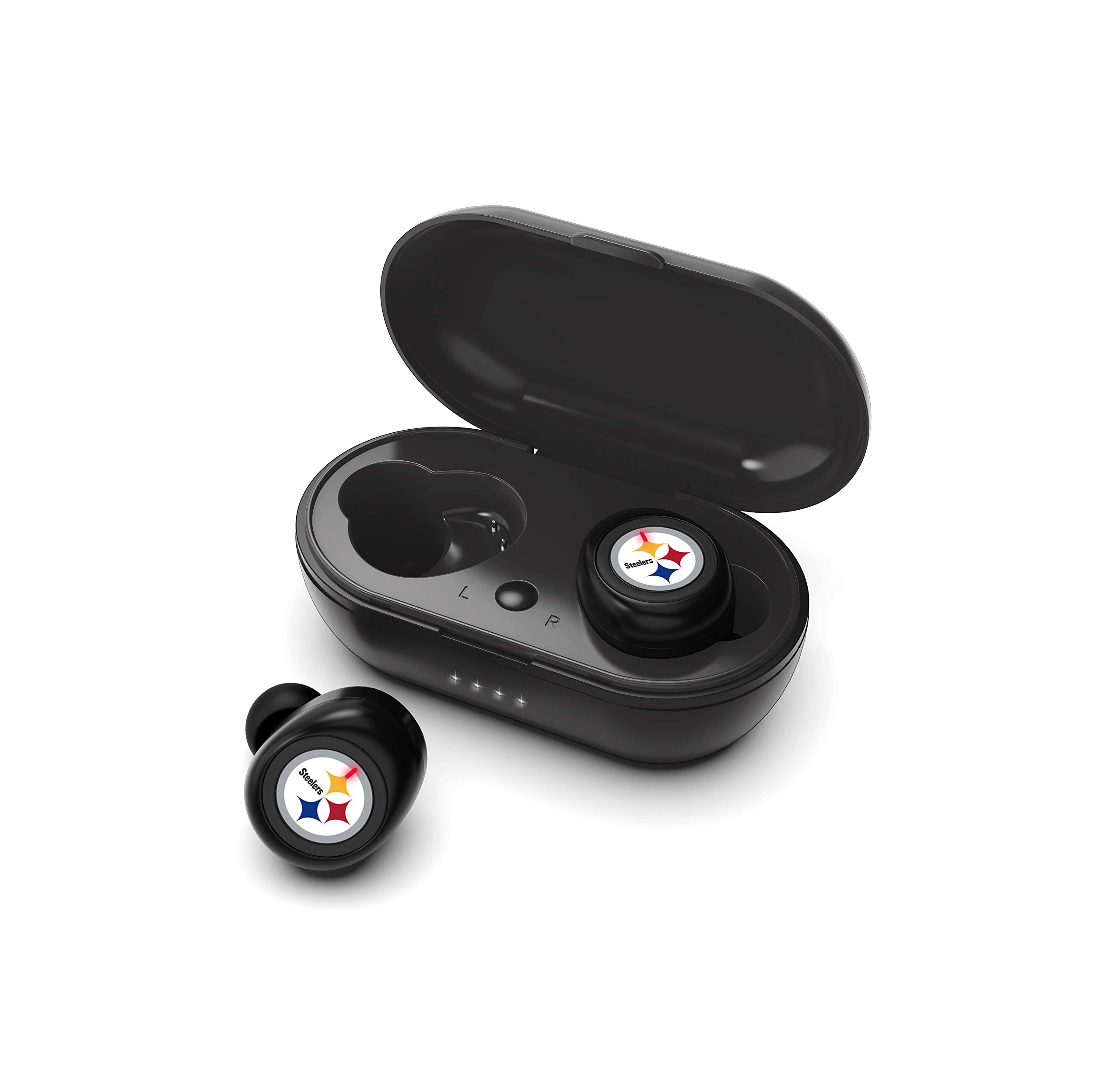 SOAR NFL True Wireless Earbuds - Bluetooth 5.0 Sports Headphones with Noise Cancelling Mic for Running, Workout & Gaming | Compatible with iPhone & Android