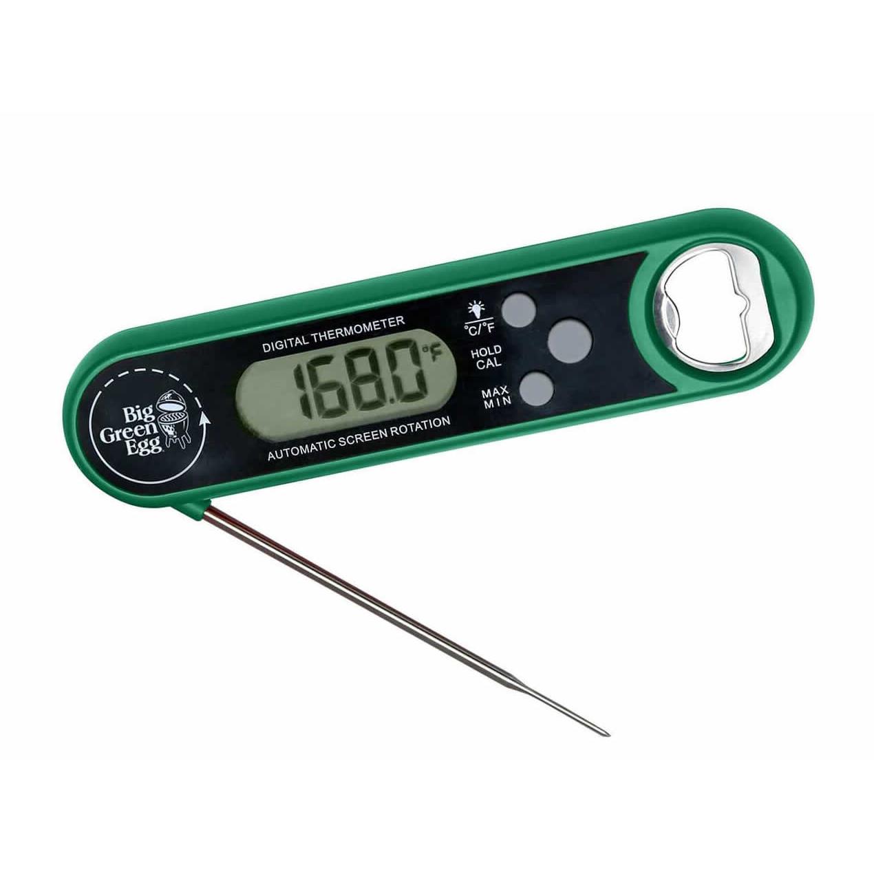 Big Green Egg Instant Read Meat Thermometer - Digital Cooking Thermometer for Grilling, BBQ, Smoker & Kitchen - Fast & Accurate Food Temperature Probe (Model 127150)